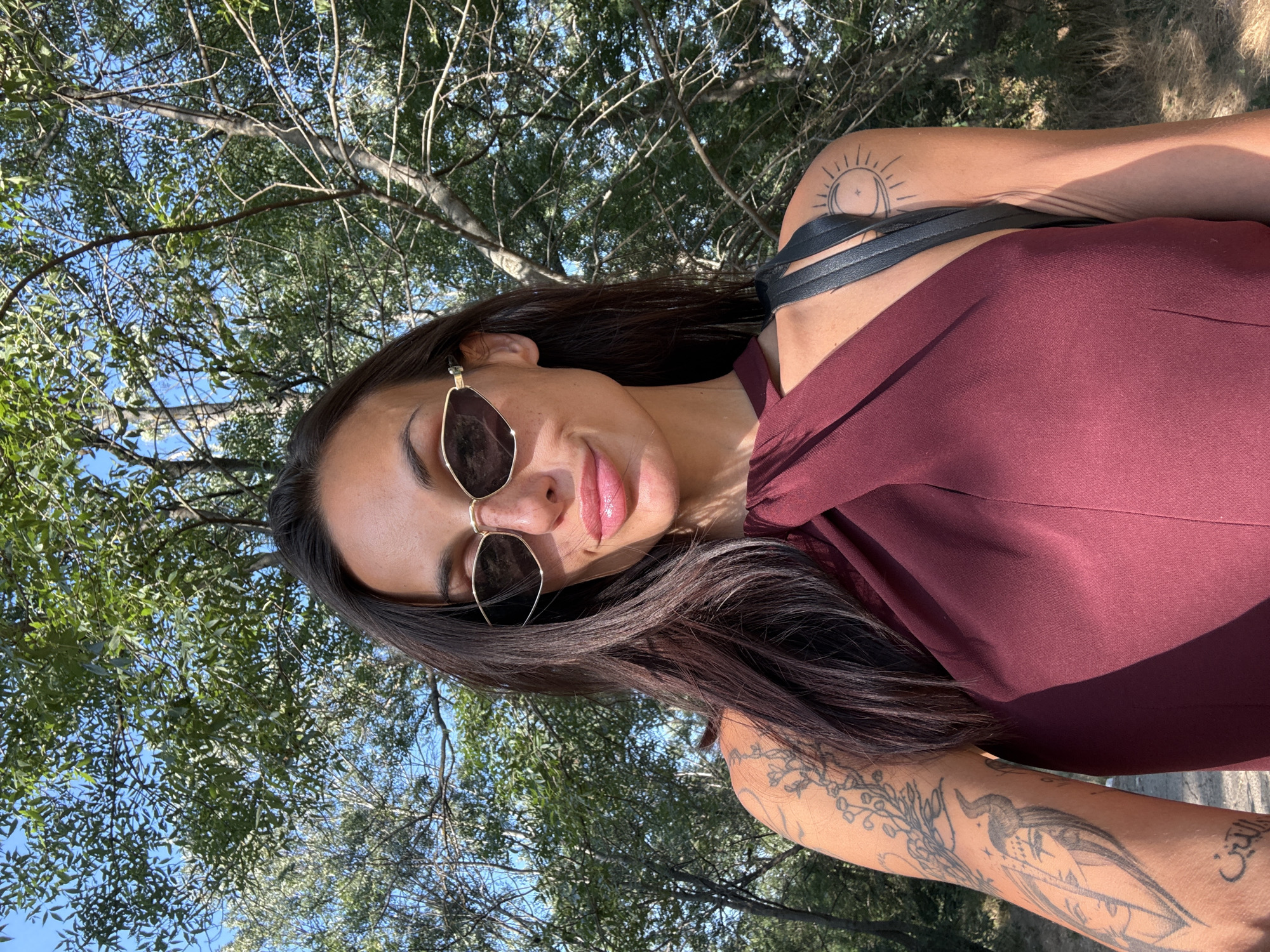 Outdoor selfie series in Pleven on a sunny afternoon