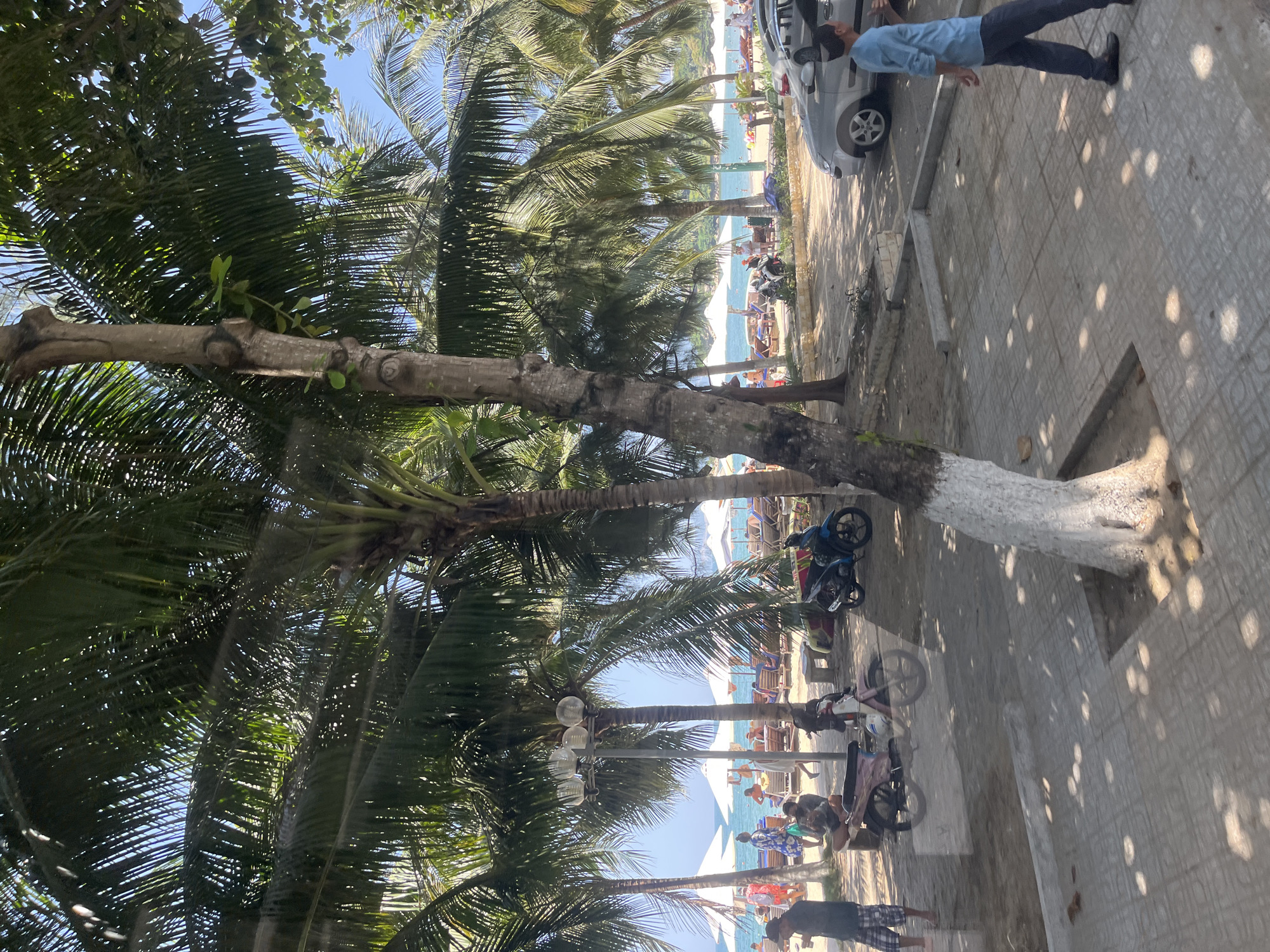 Morning along Nha Trang's beachfront promenade, coffee included.