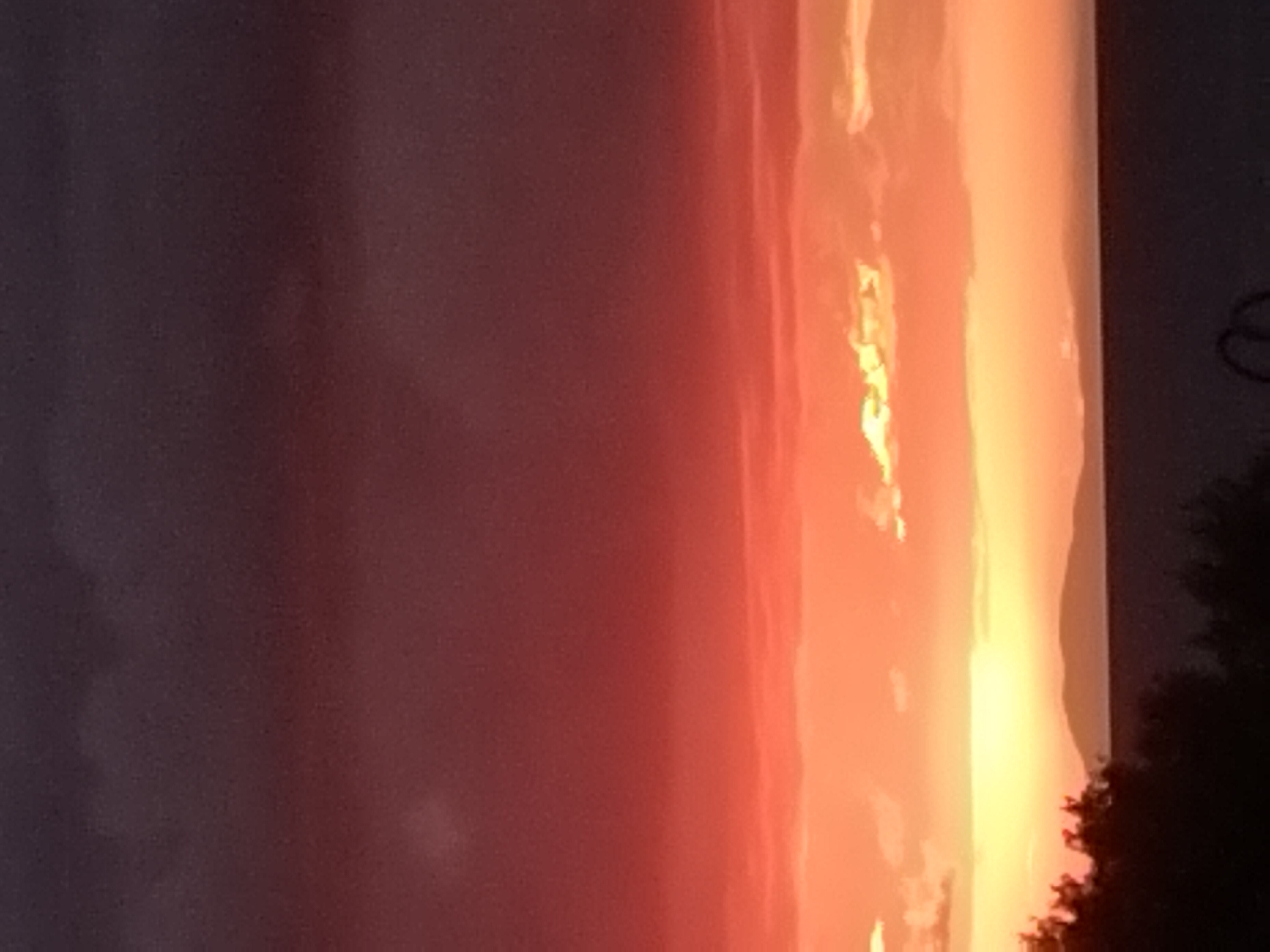 Sunset captured in Pyli, Greece