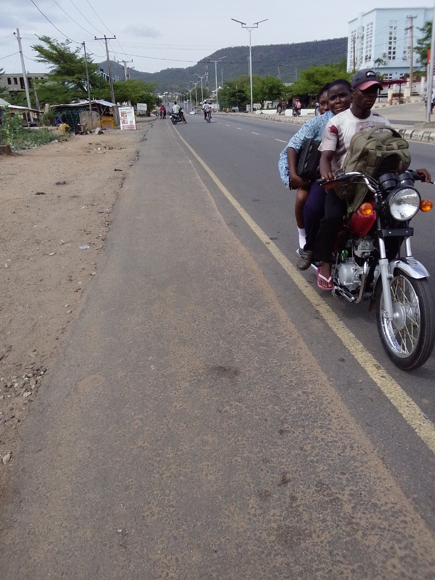 Daily street life observed in Adankolo Nigeria Thursday afternoon
