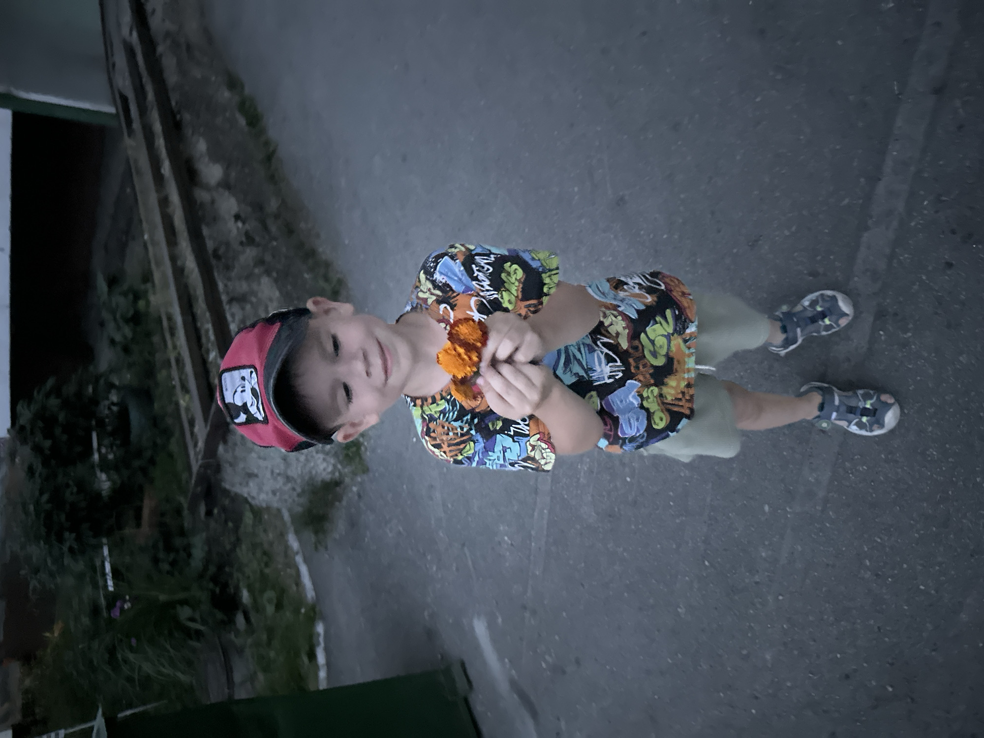 Summer day turns to night in Novoaltaysk's residential streets