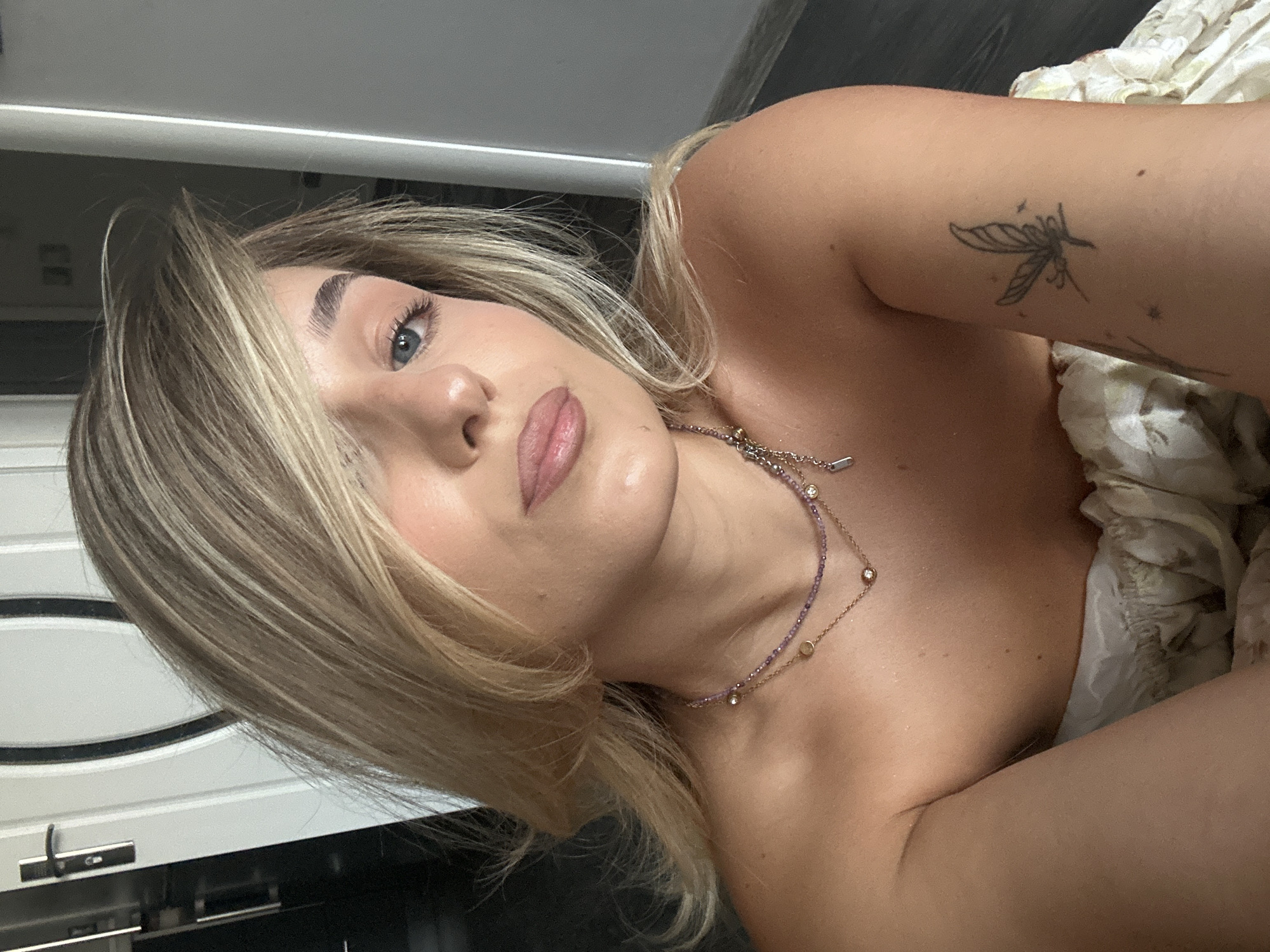 Selfie moment in a Burgas room, styled and close-up.
