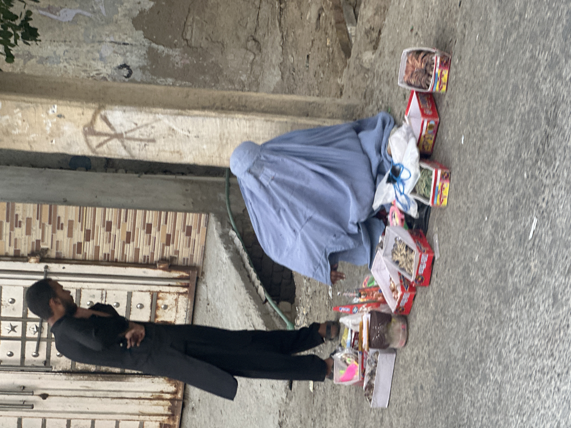 Street vendor sells accessories in Quetta, Pakistan