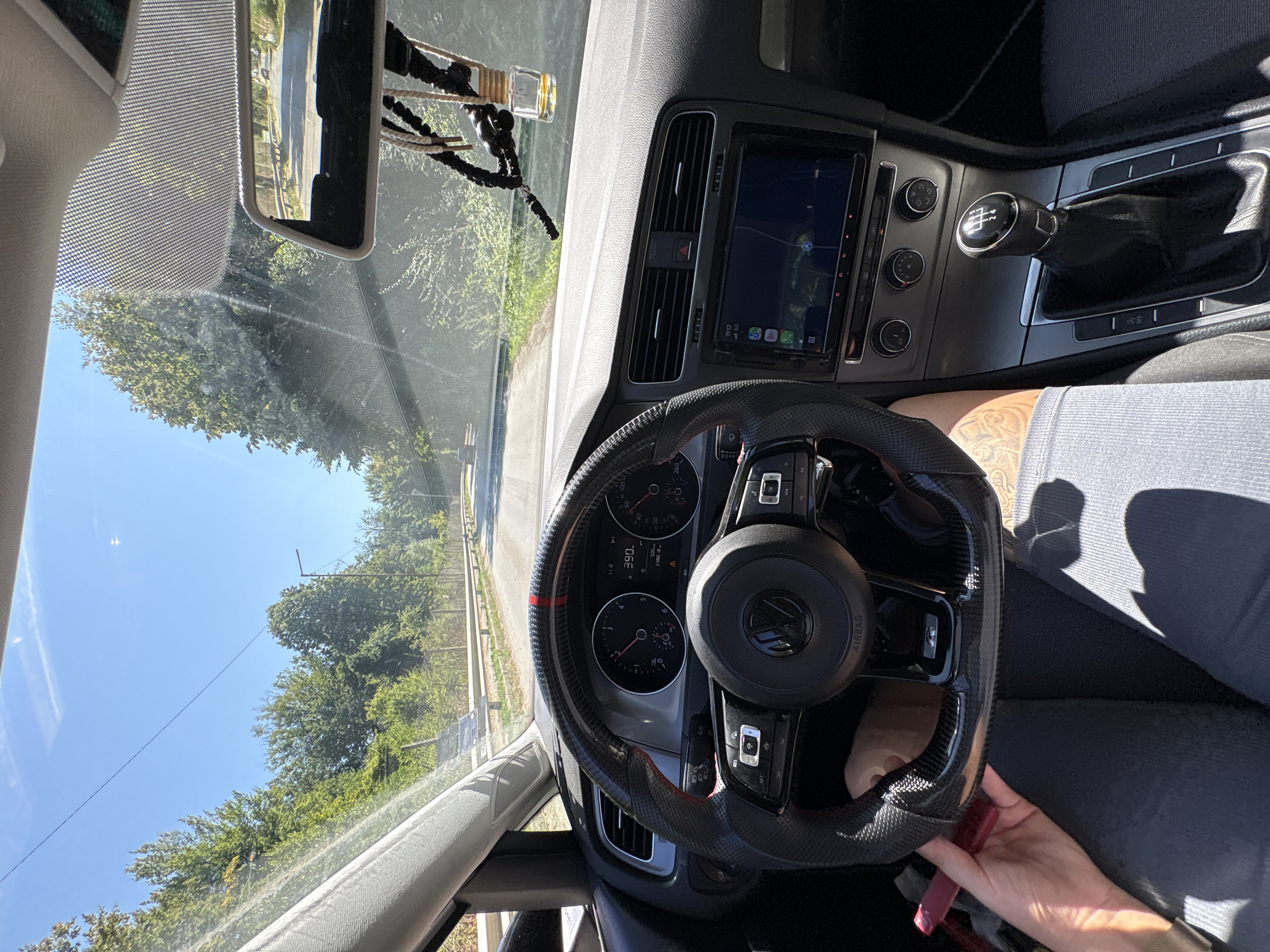 Driving through lush rural roads near Troyan, Bulgaria