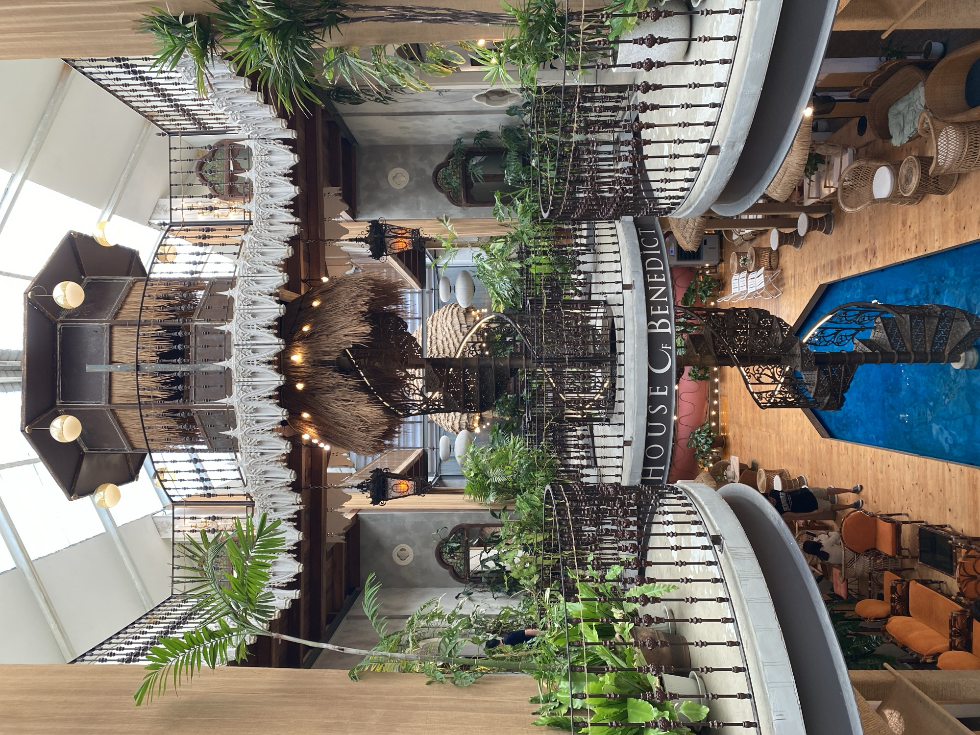 Inside House of Benedict, Pattaya's wildly eclectic multi-level cafe