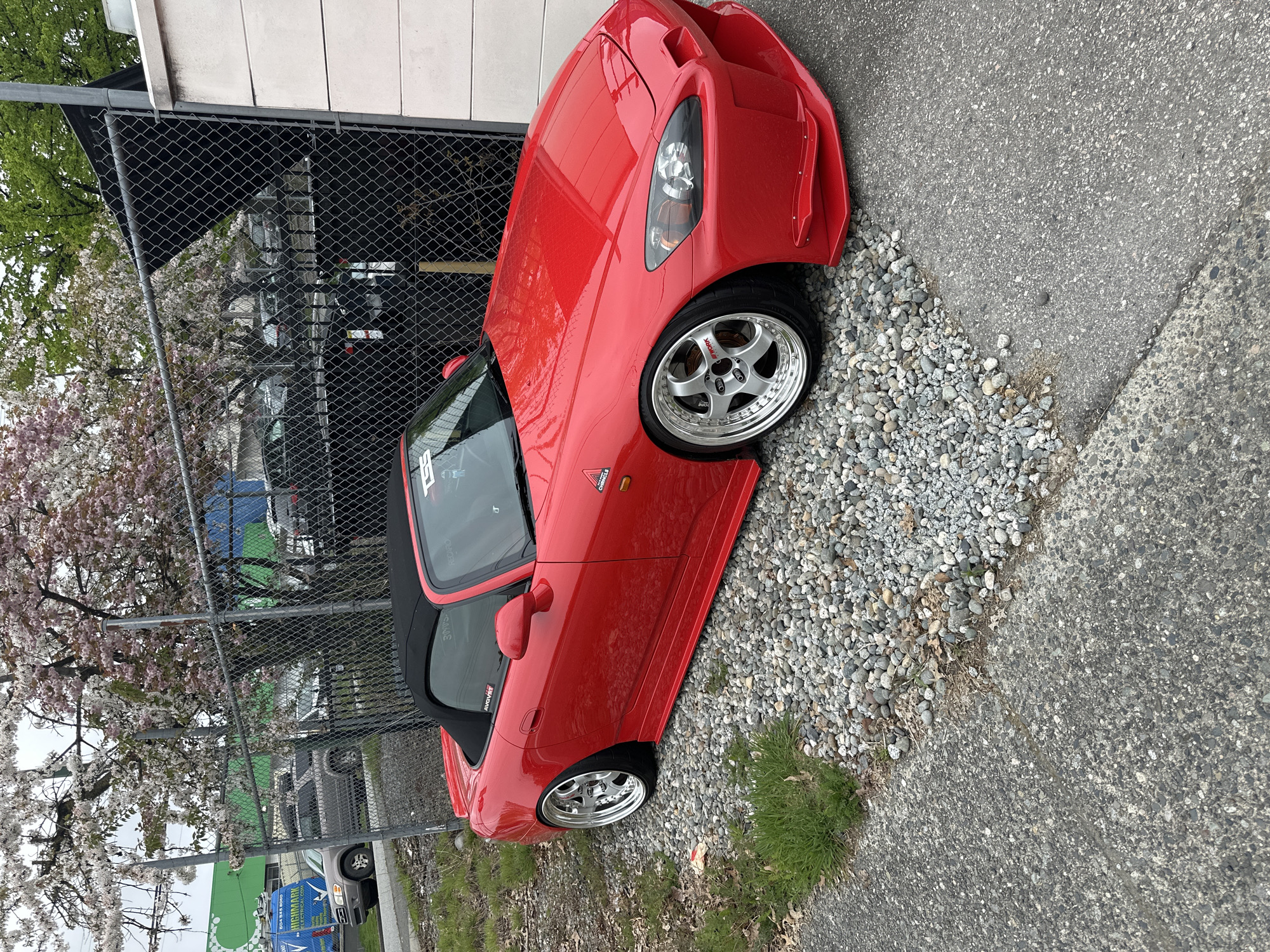 Red Honda S2000 spotted parked on Blue Mountain Street