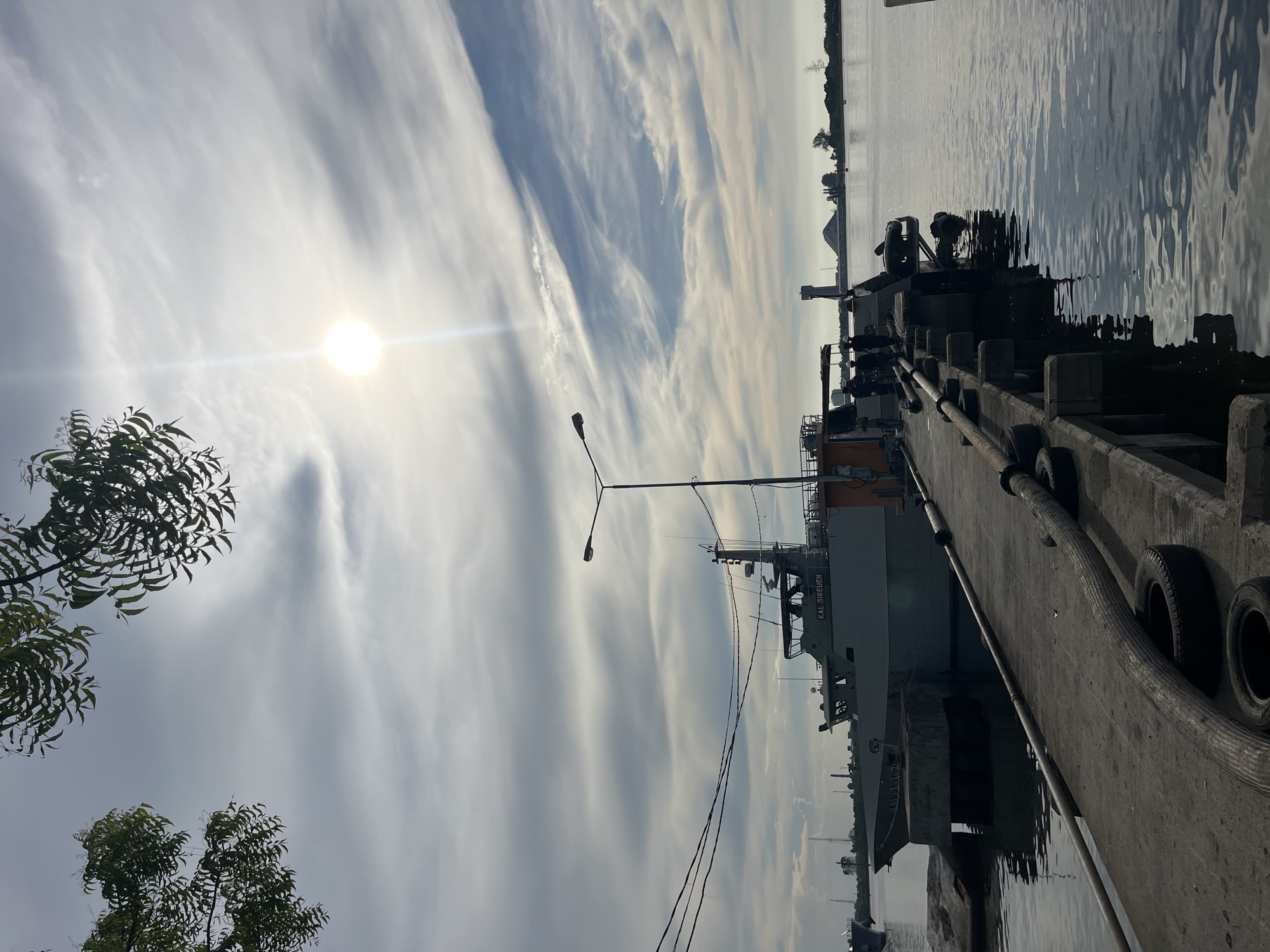 Indonesian naval ship KAL Bireuen docks at Tambonbaroh port