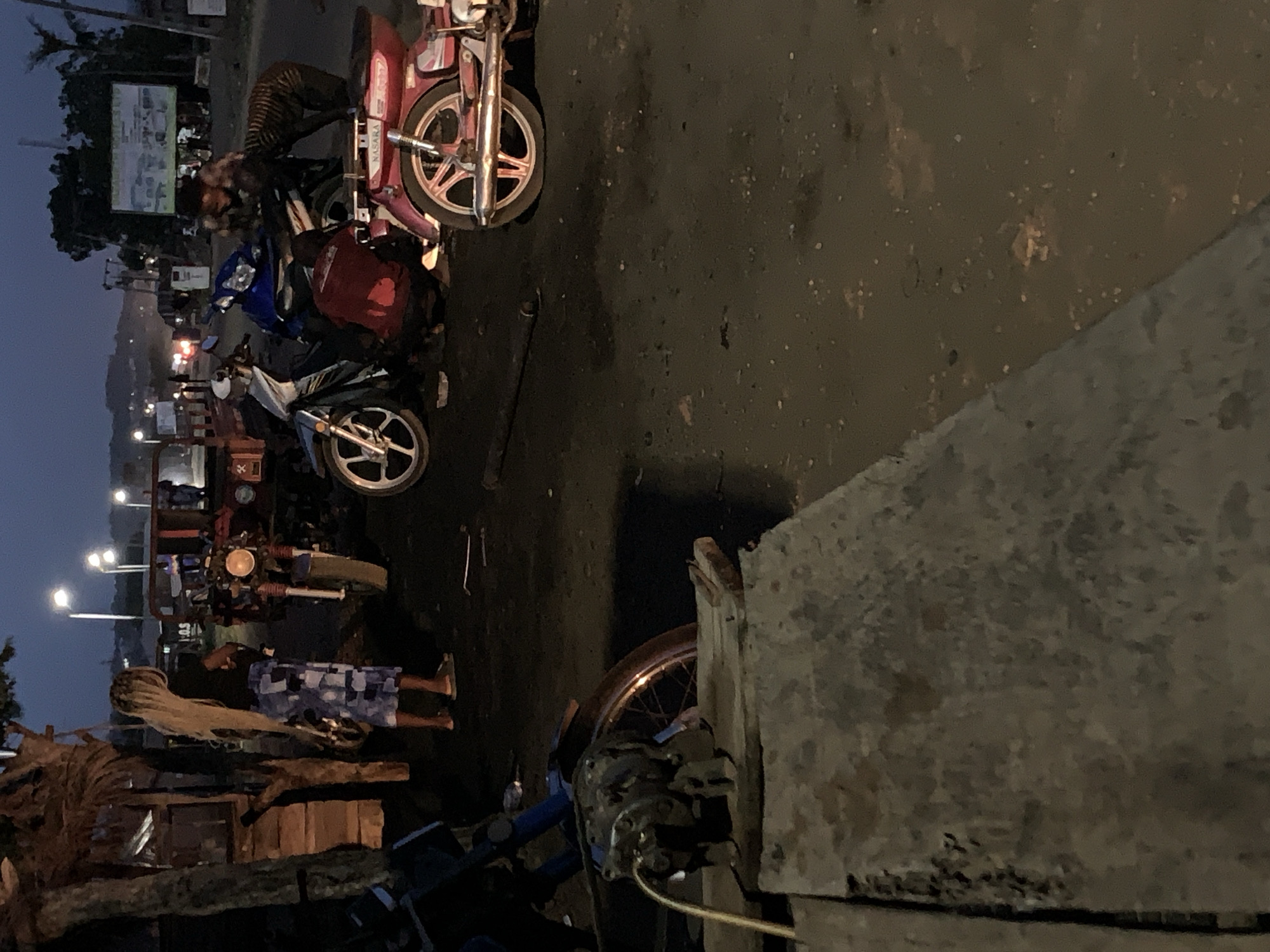 Evening street life documented in Gbeleko, Nigeria