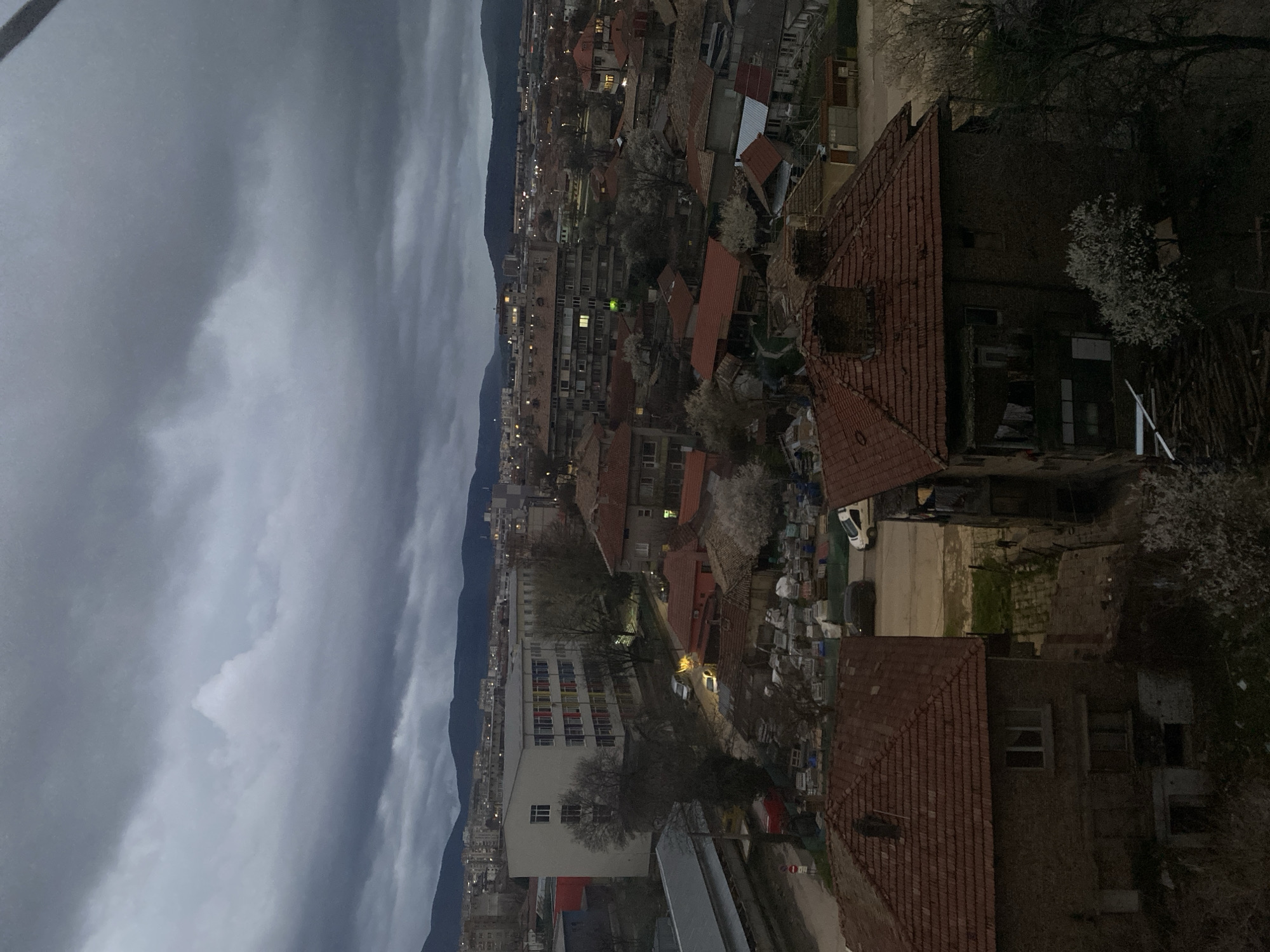 Panoramic cityscape captured under dramatic skies in Targovishte