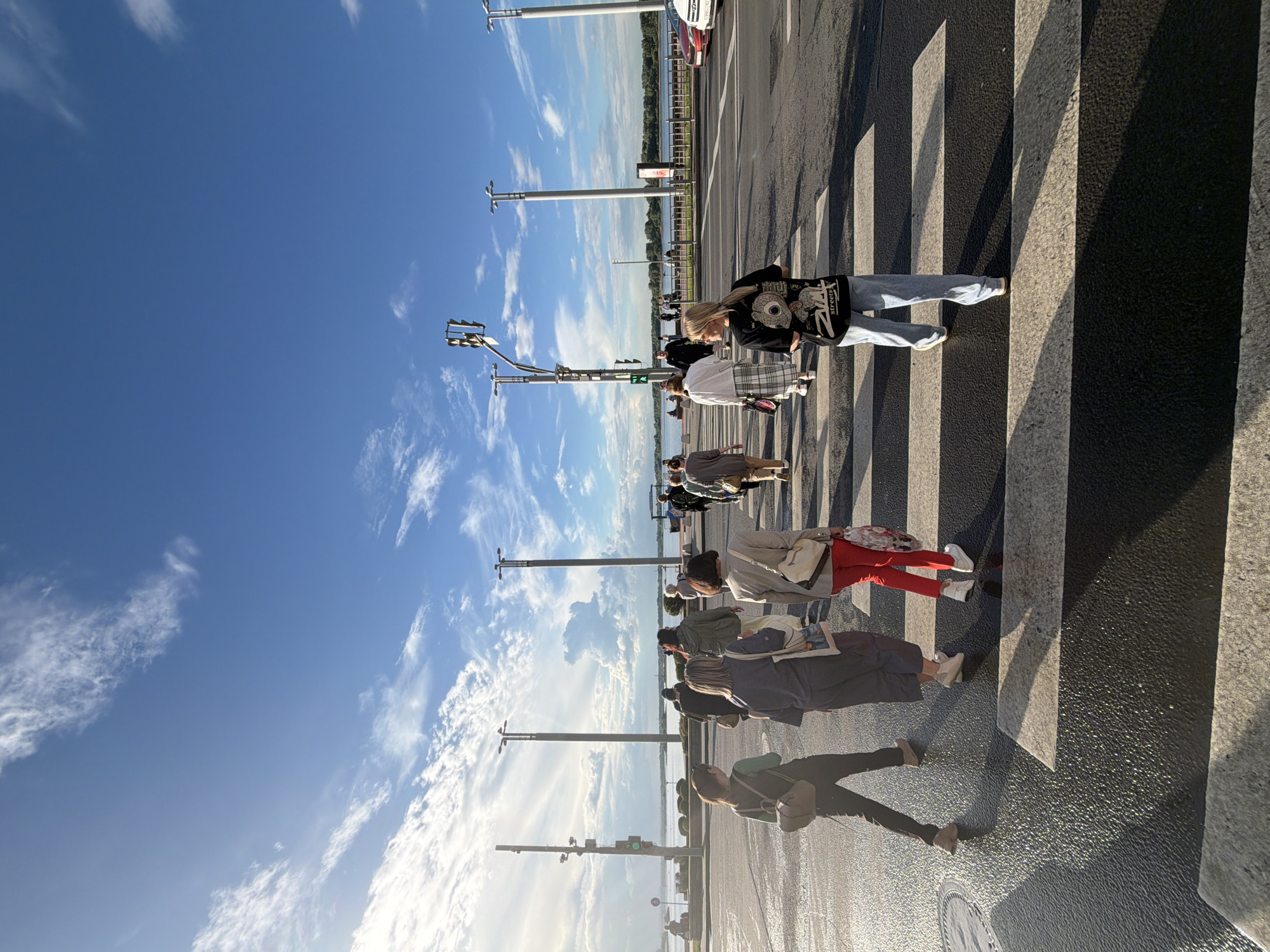 Sunny afternoon along the Nizhny Novgorod embankment and Kremlin streets