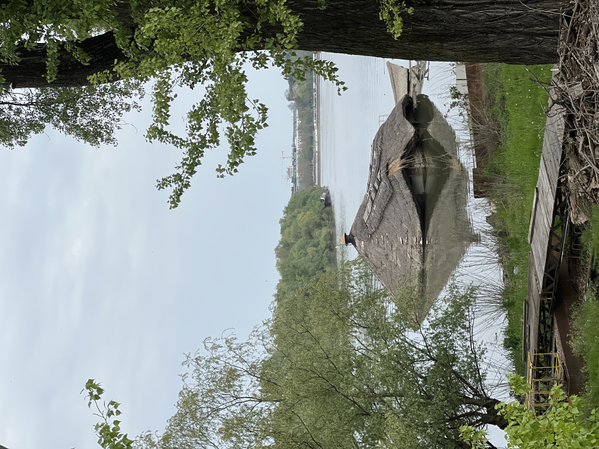 Traditional stilt house spotted on Belgrade river