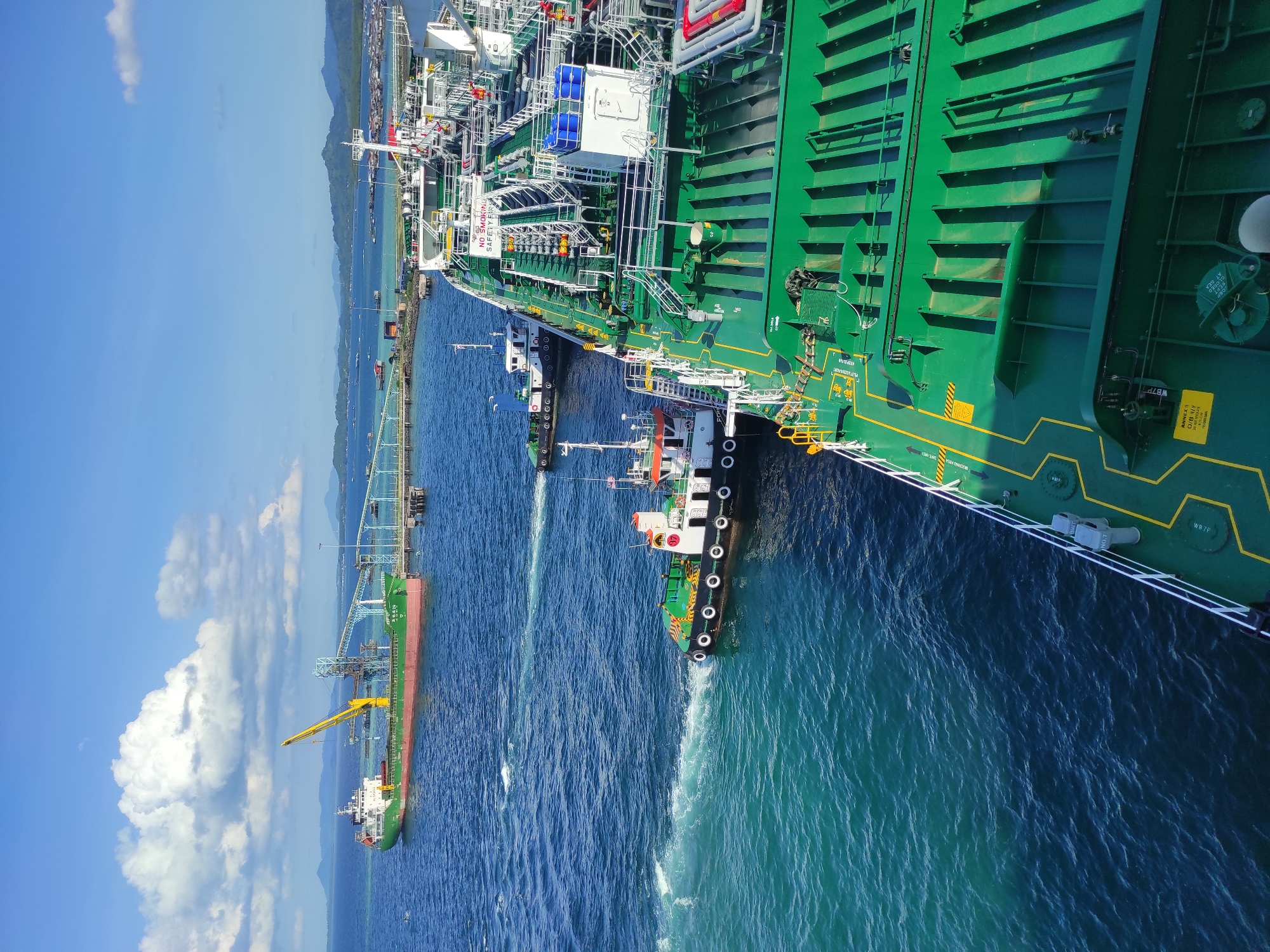 Maritime operations documented at Kunak port, Malaysia