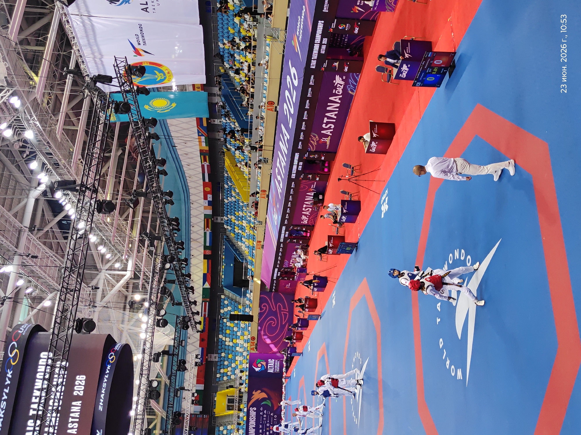 Taekwondo competition in full swing at Astana 2026