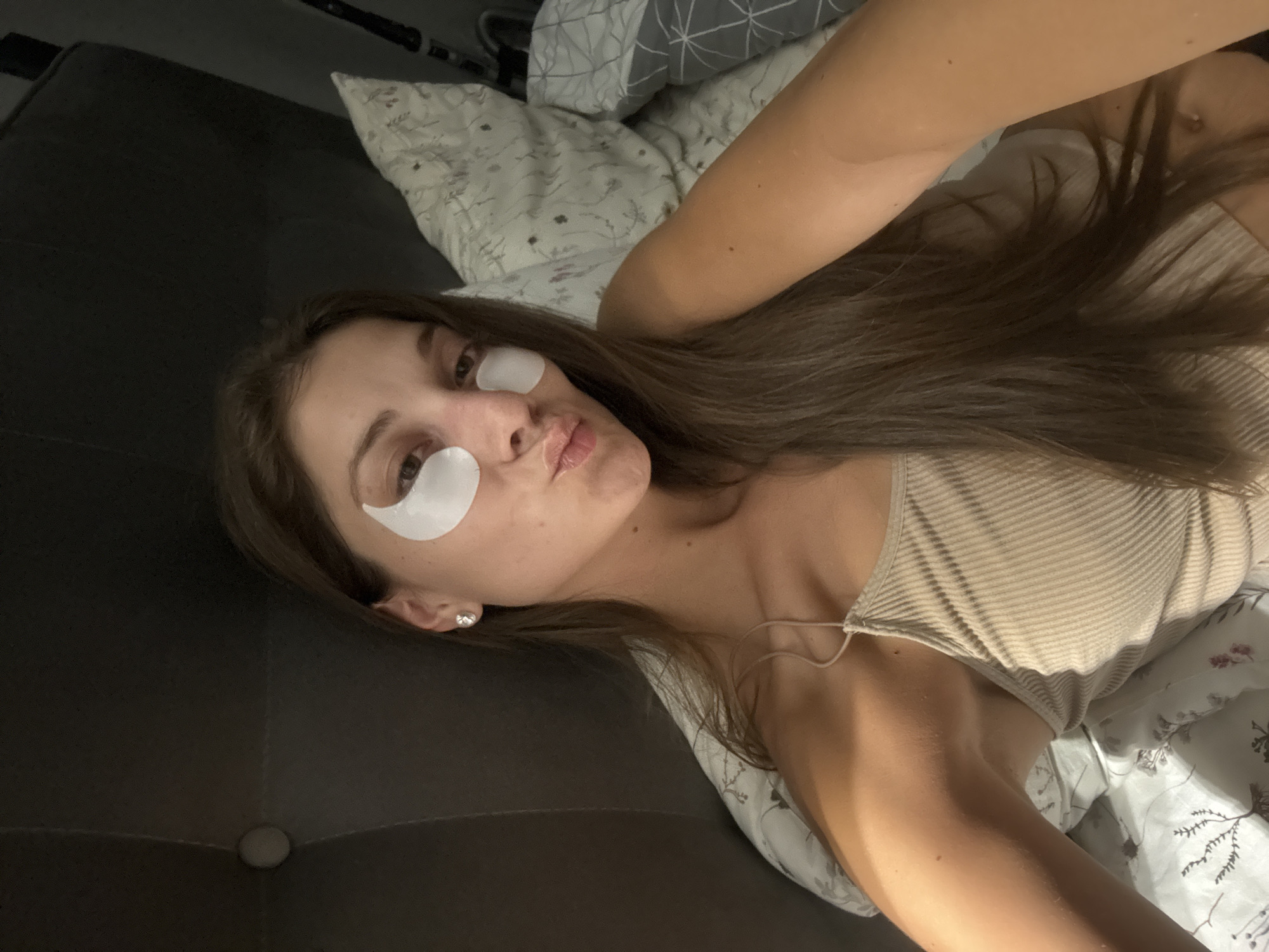 Chill evening skincare and selfies in a Burgas apartment