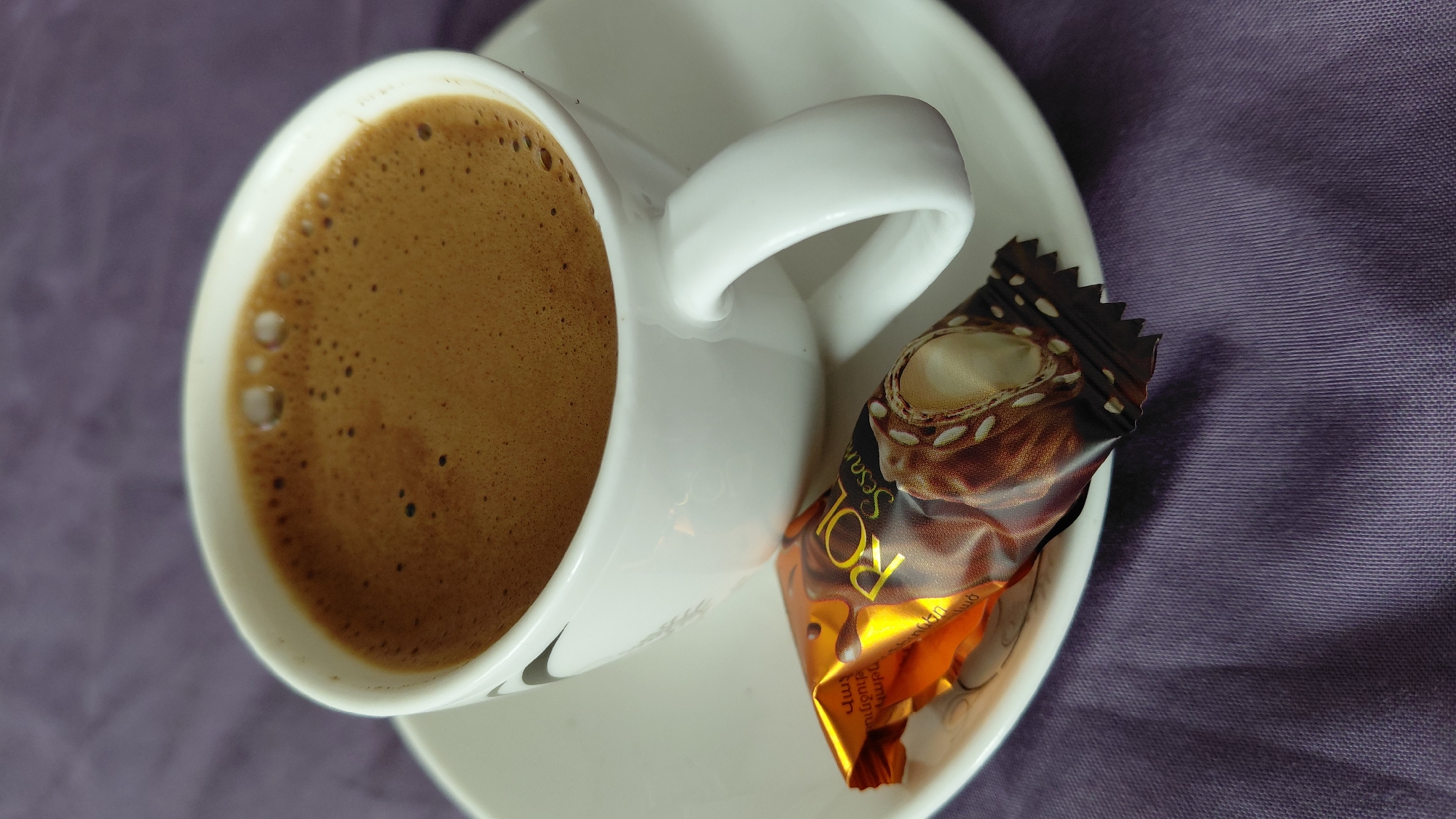 Coffee and chocolate on a saucer, Abovyan