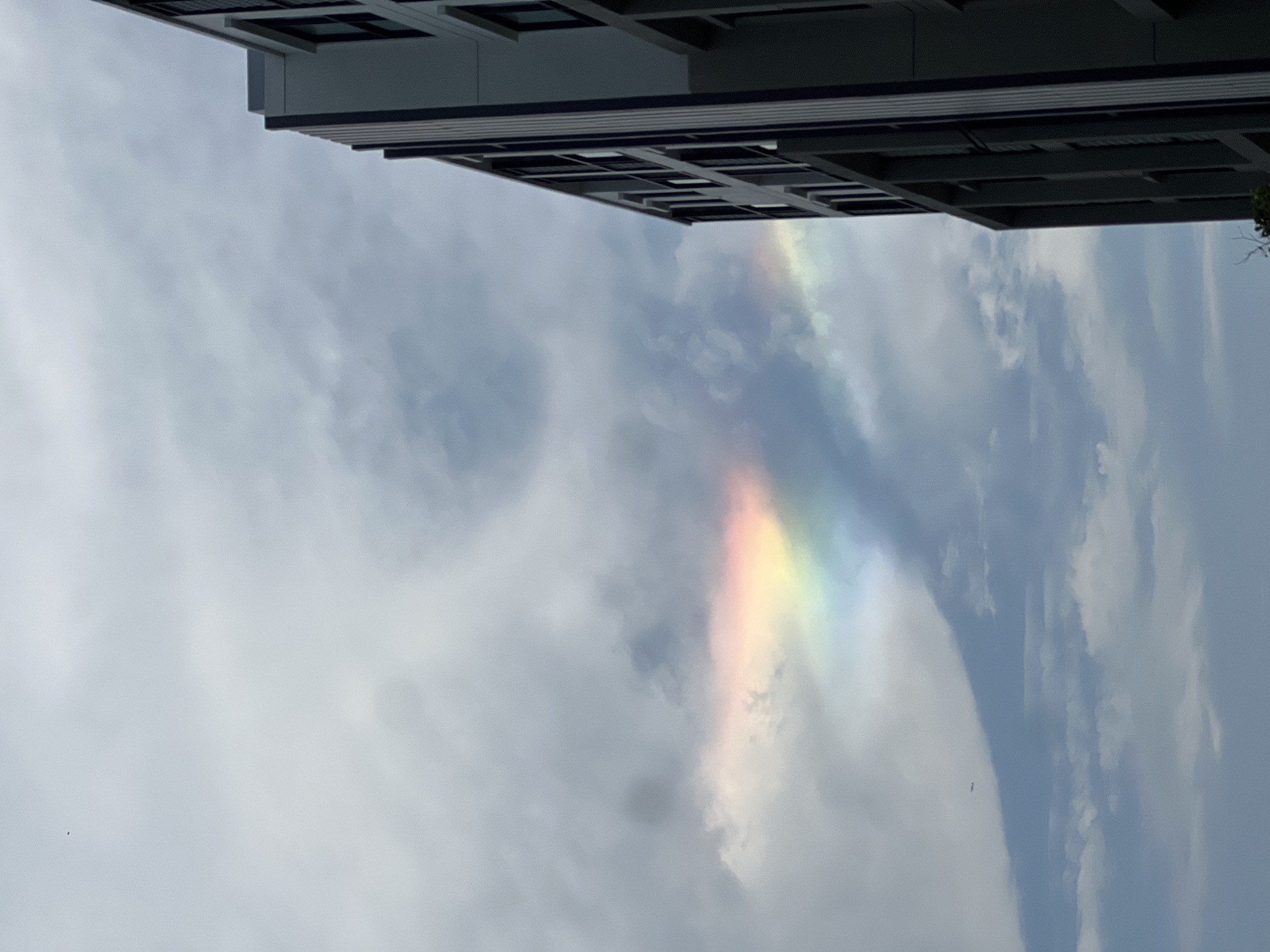 Rainbow phenomenon spotted across Choeng Thale, Thailand morning sky
