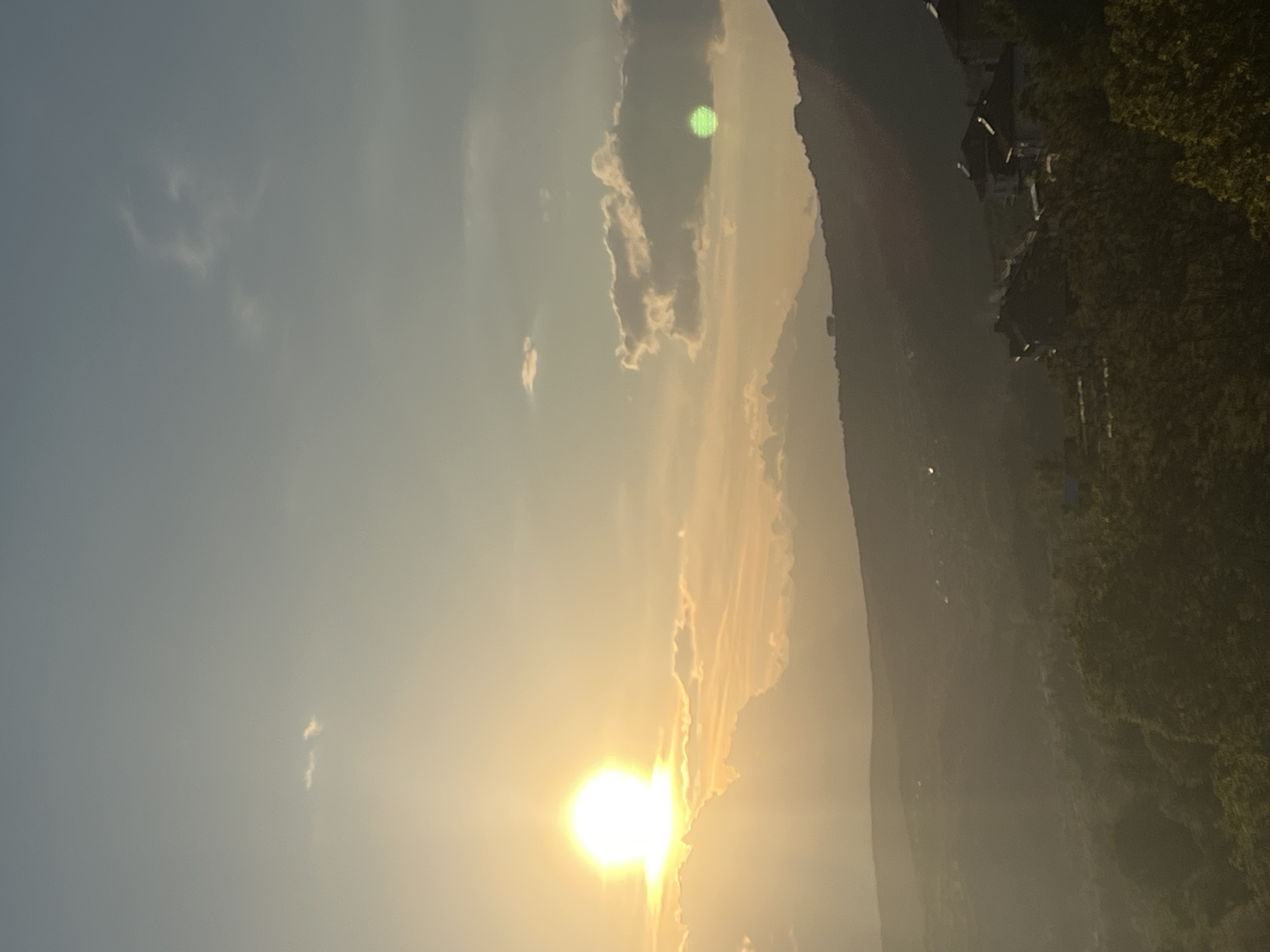 Sunset captured over mountain village in Kribul, Bulgaria