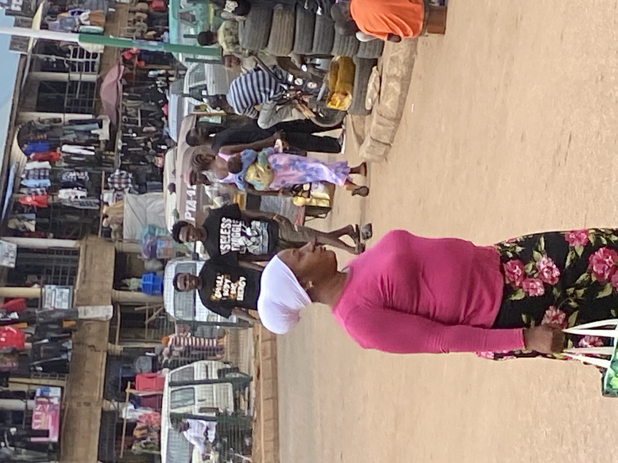 Morning market activity captured in Bukuru, Nigeria street scene