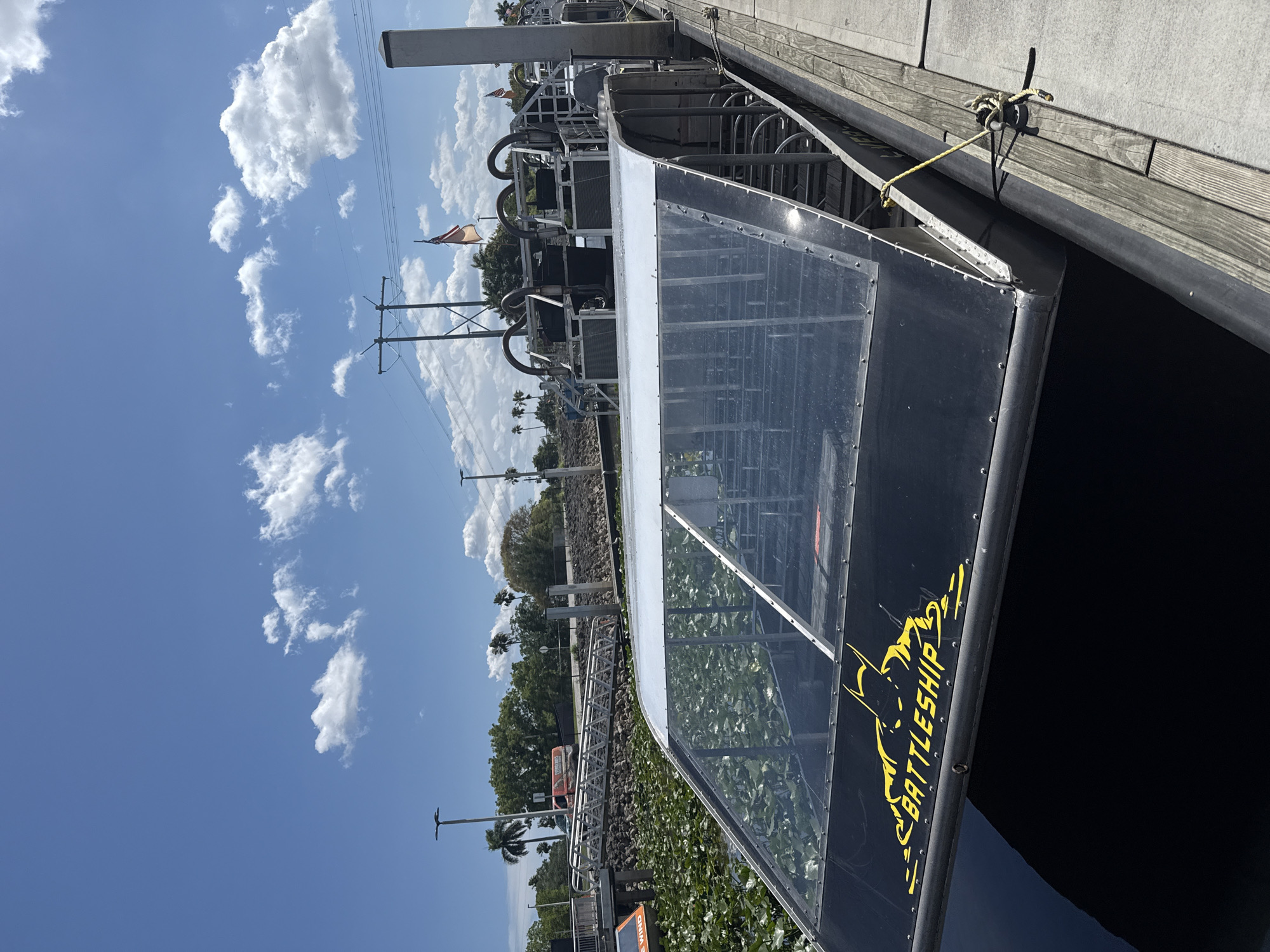 Tourist visits Everglades Holiday Park for airboat tour experience
