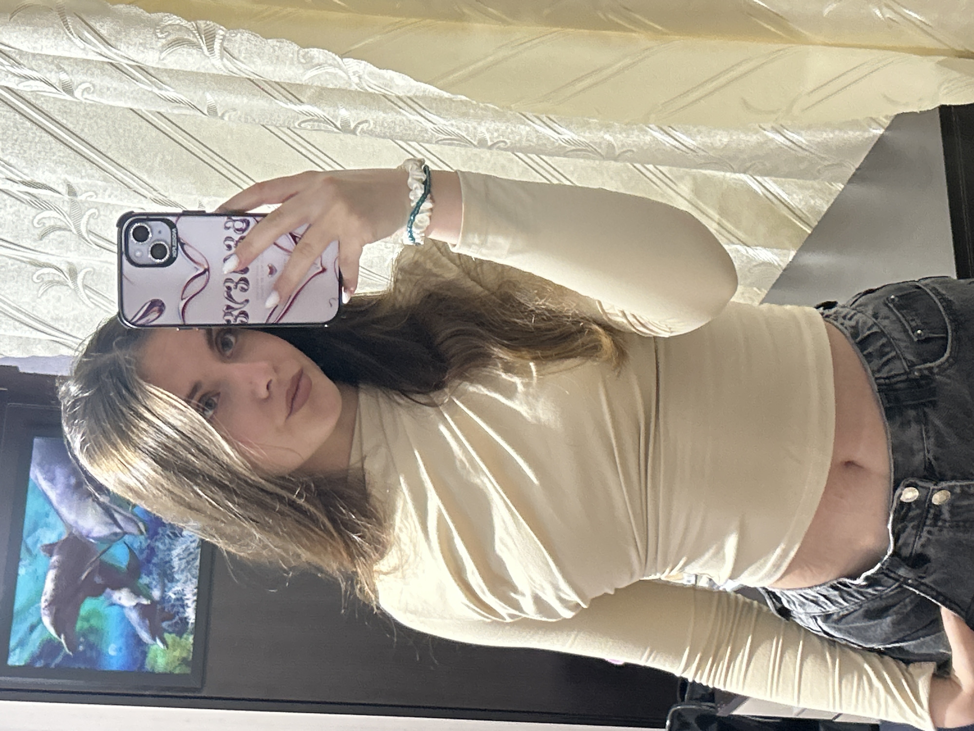 Indoor selfie session with multiple angles and poses
