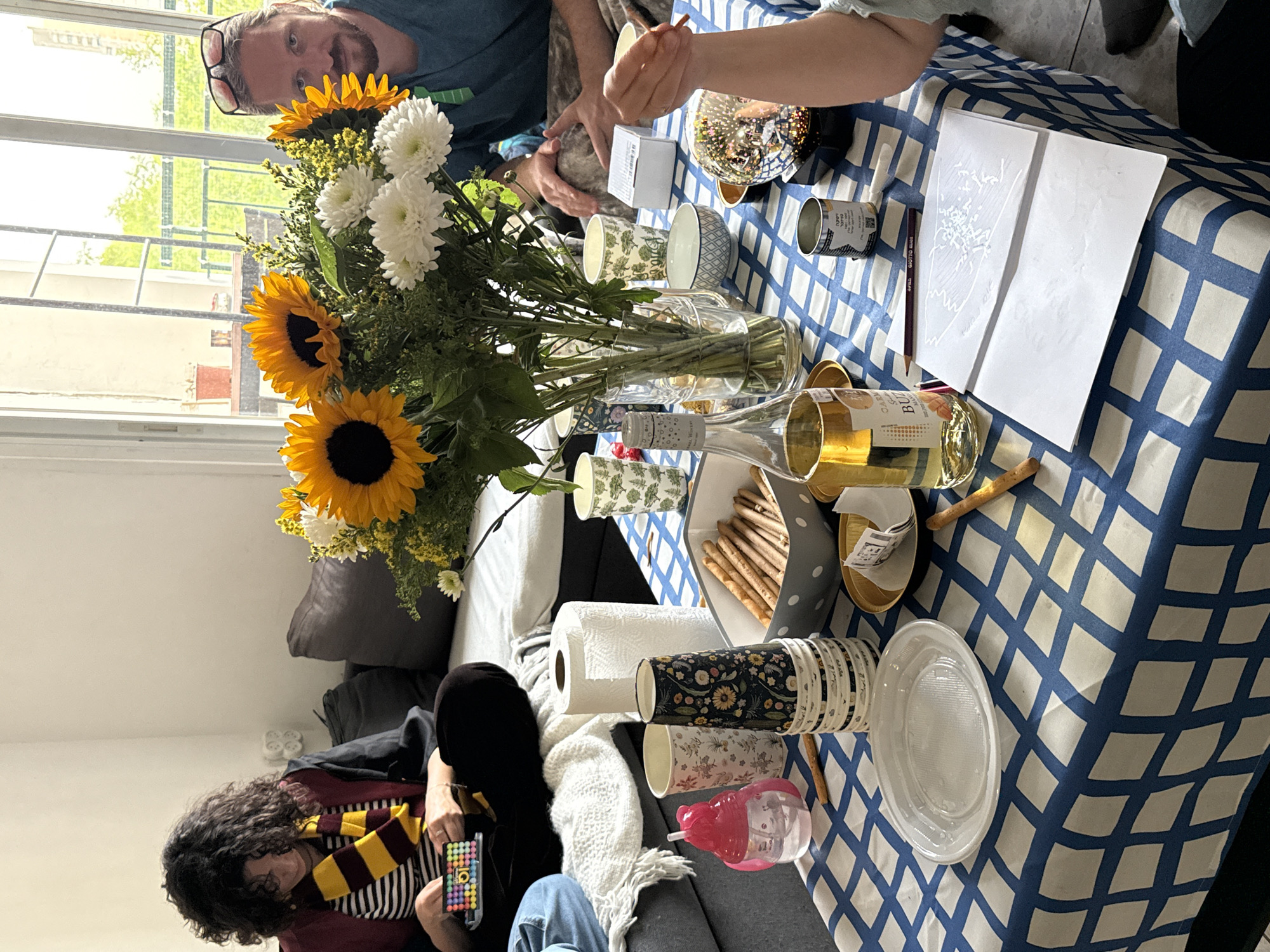 Domestic gathering with cooking and flowers in Modiin-Maccabim-Reut