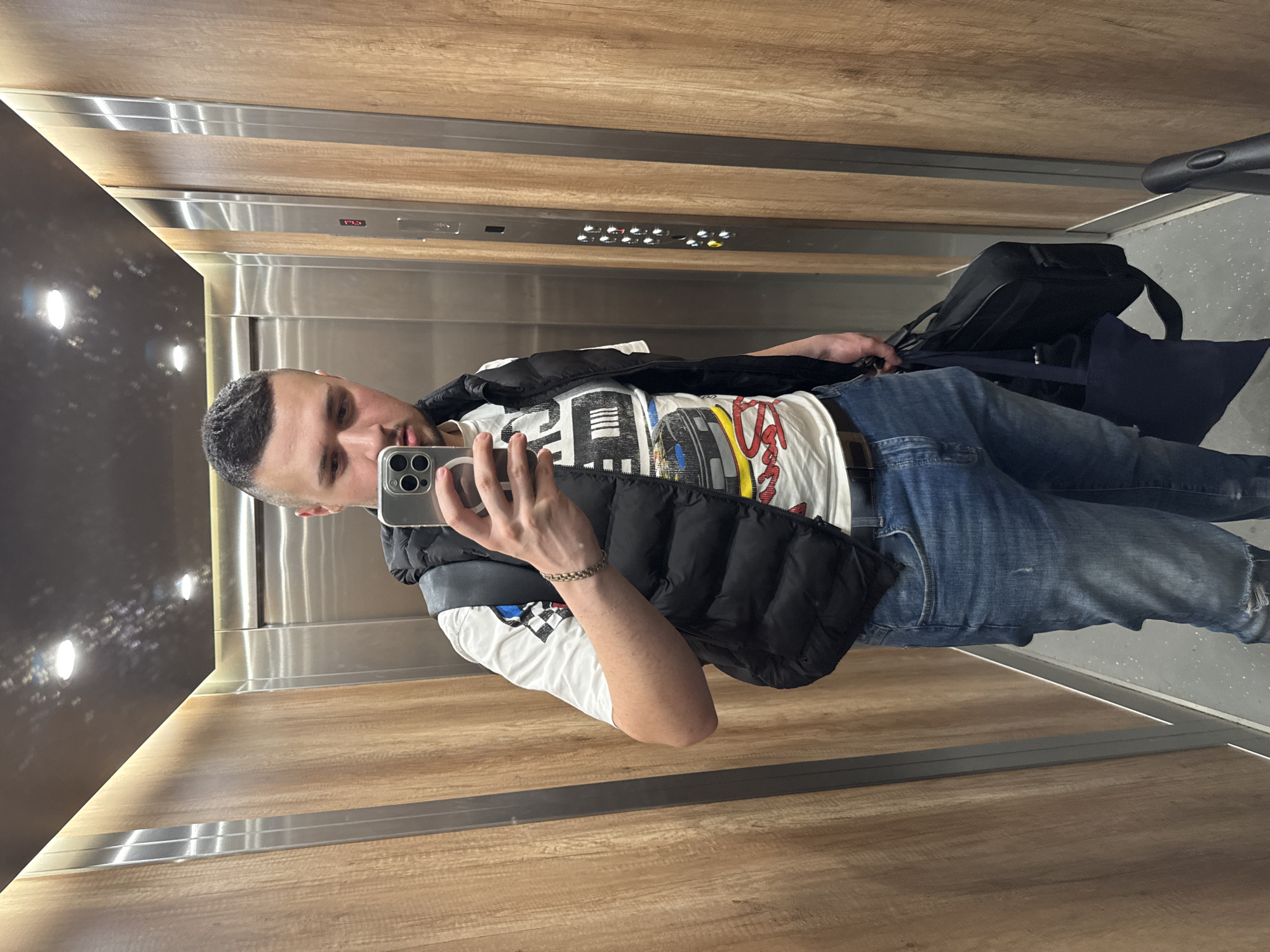 Evening activities in Sofia: elevator selfie, cryptocurrency trading