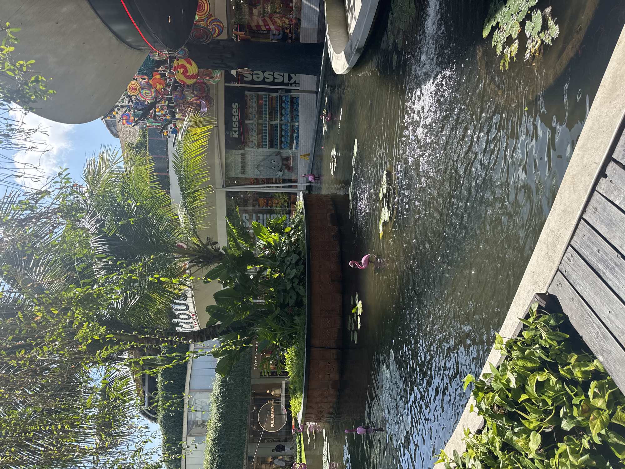 Morning scenes captured around Kuta cafes, courtyards and shops