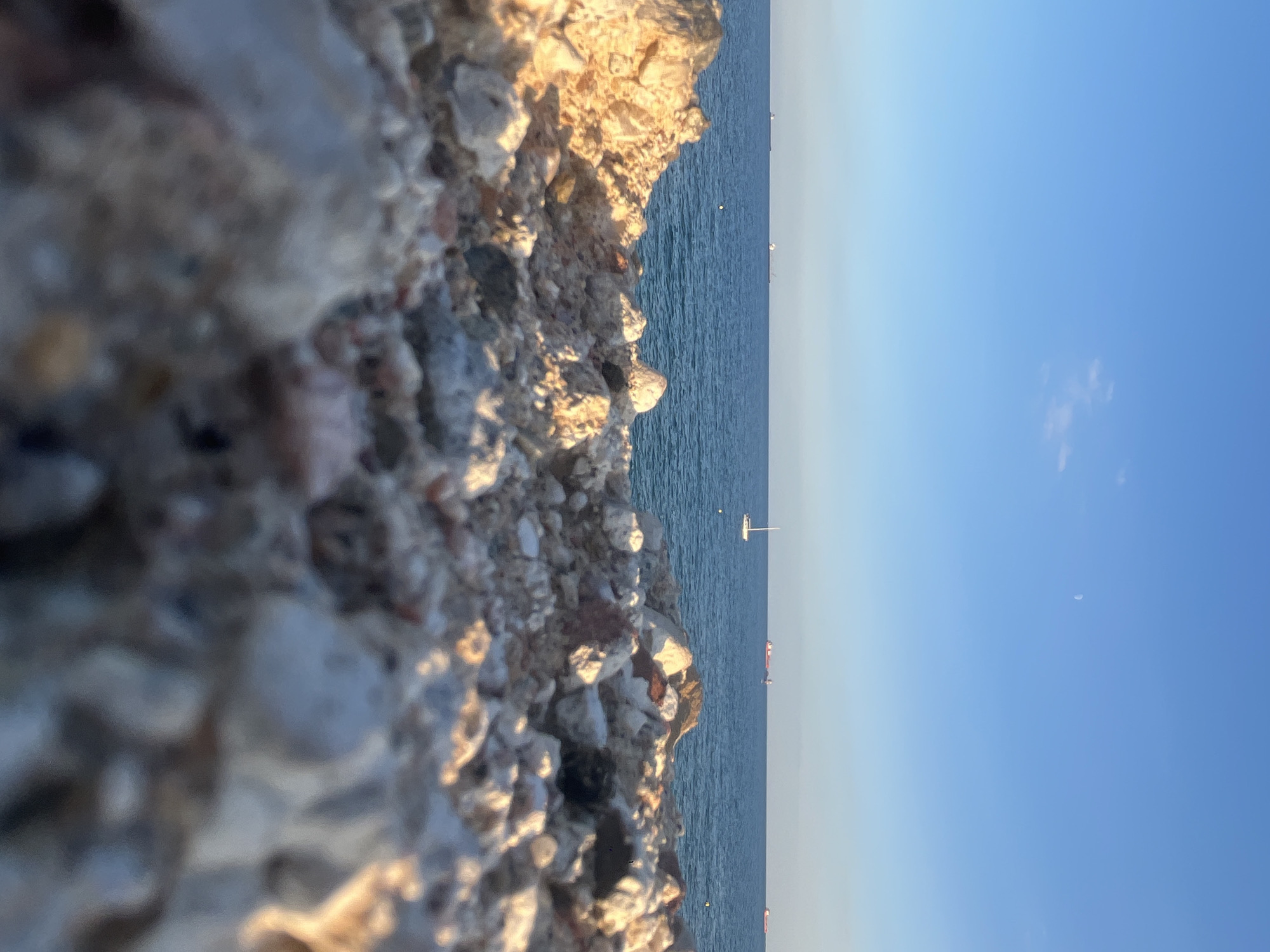 Lazy summer afternoon on the Costa Daurada shoreline