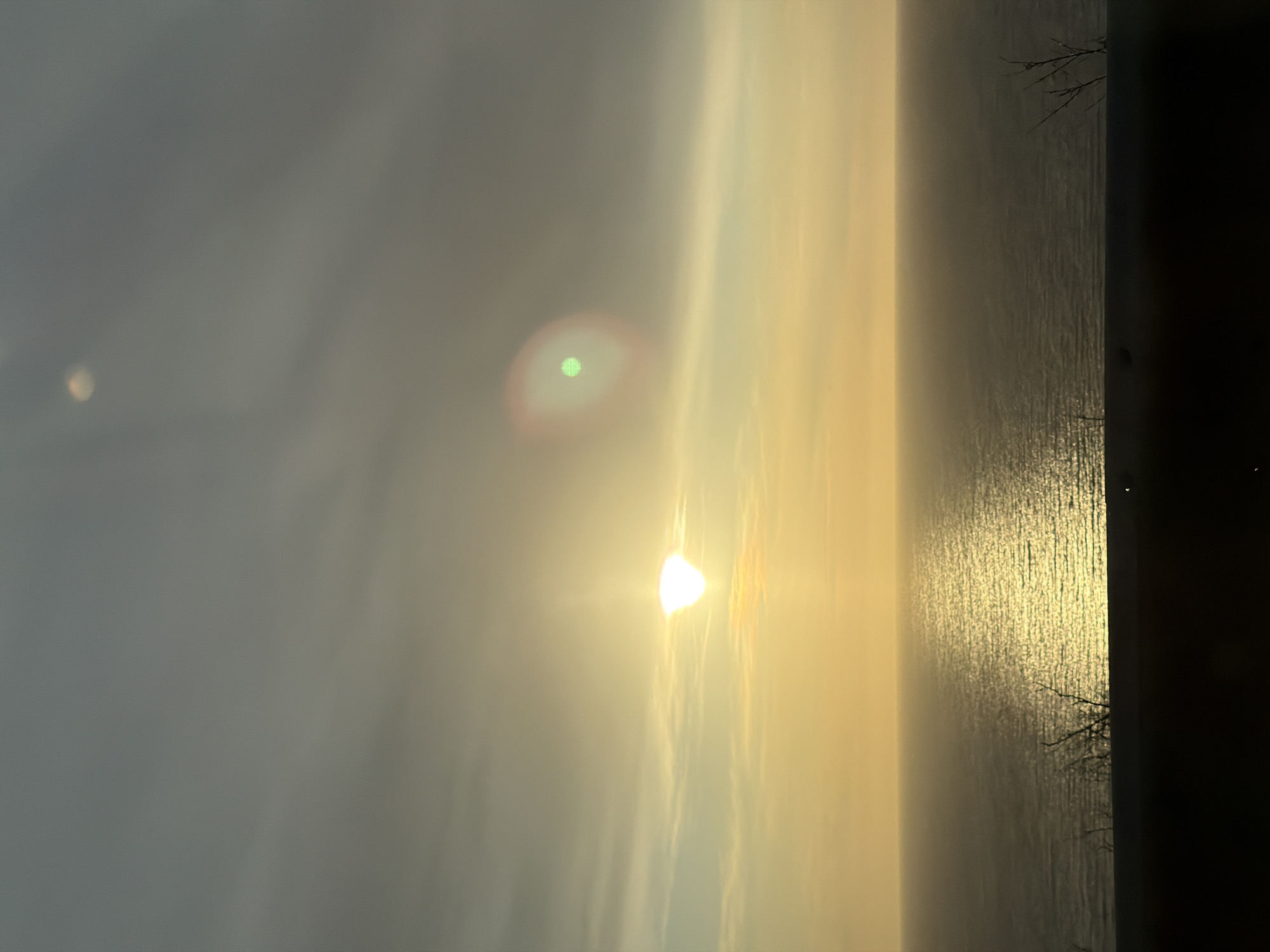 Hazy sunset captured over Montenegrin coast near Perazića Do