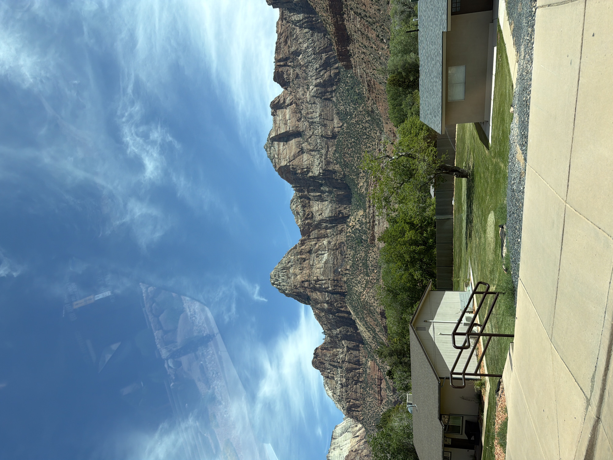 Scenic geological formations observed in Springdale, Utah