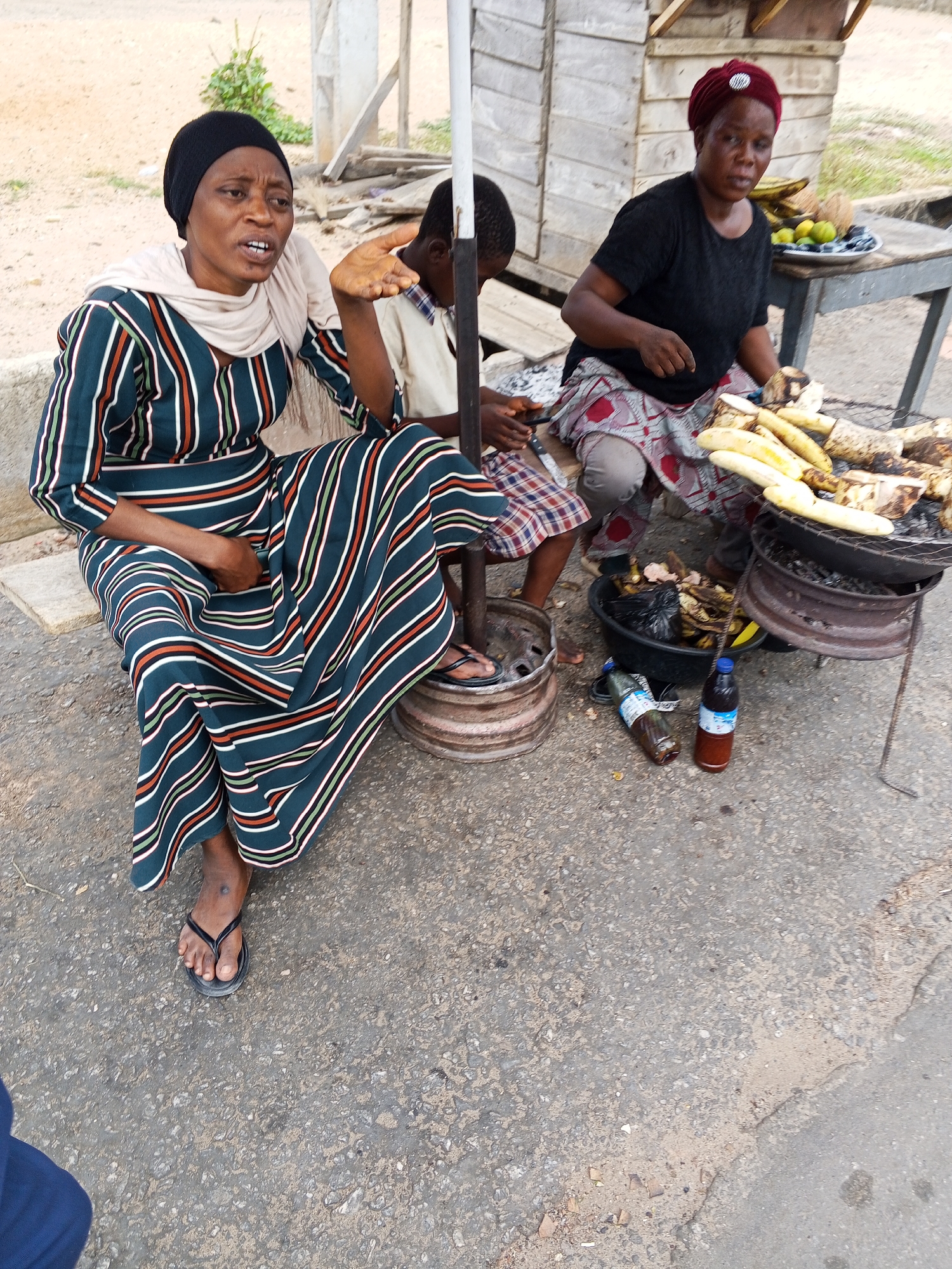 Morning street life captured in Nigerian town