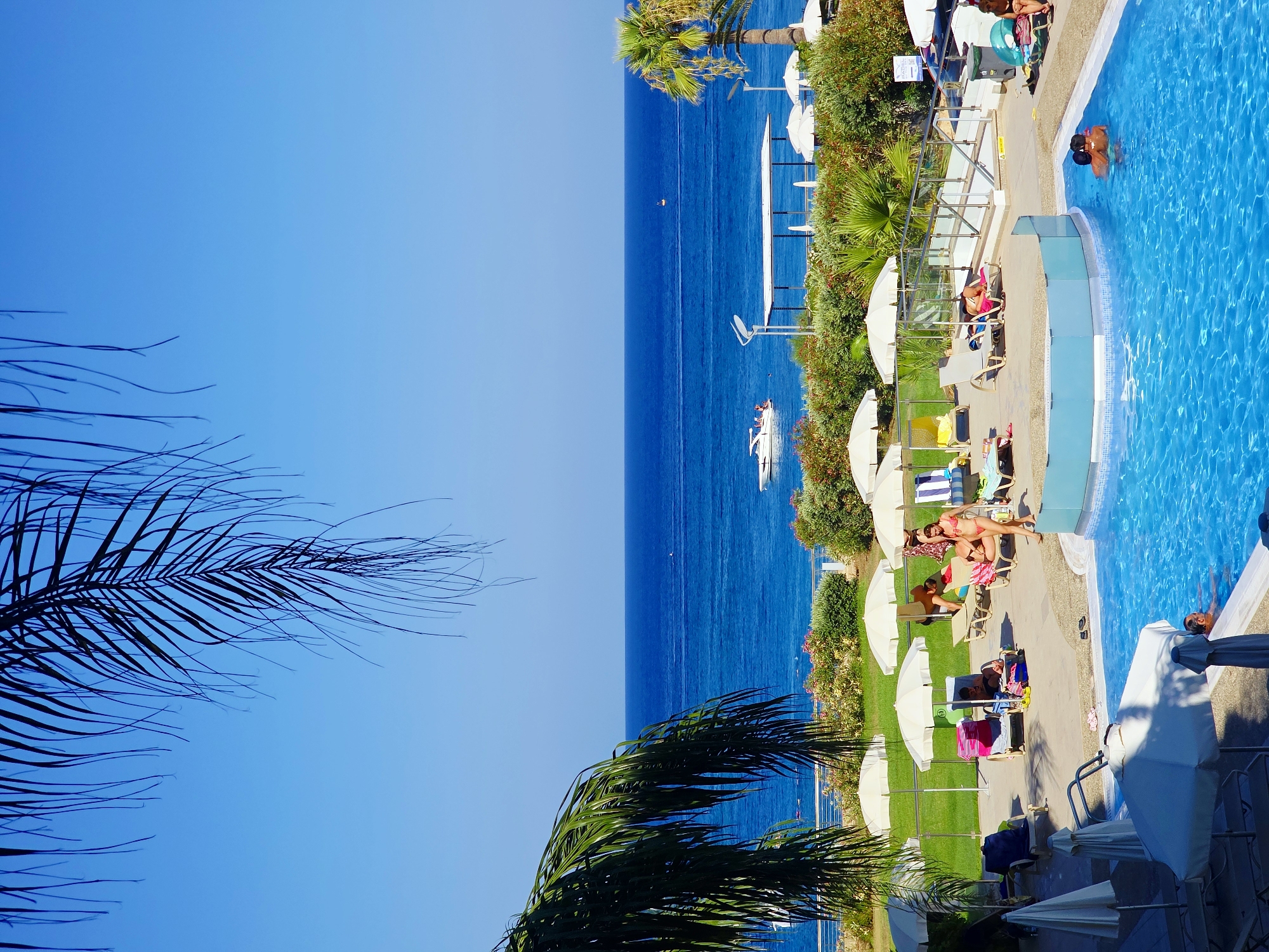Sun, pools, and boats along the Protaras coastline