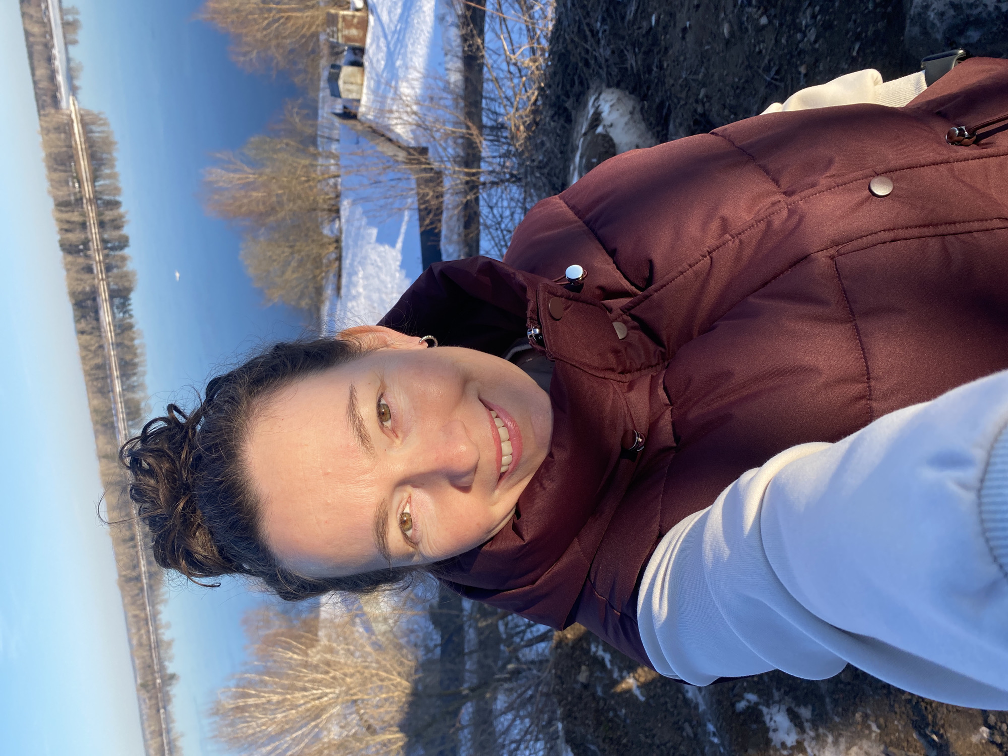 Winter selfie and moss documentation captured in Ольховка