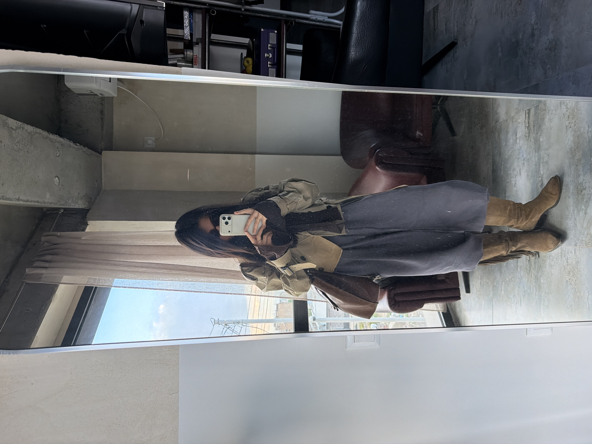 Mirror selfies taken by unidentified person in Zovuni, Armenia