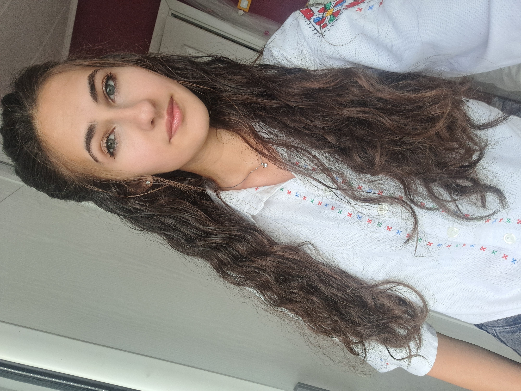 Portrait photograph taken of young woman in Chepintsi, Bulgaria