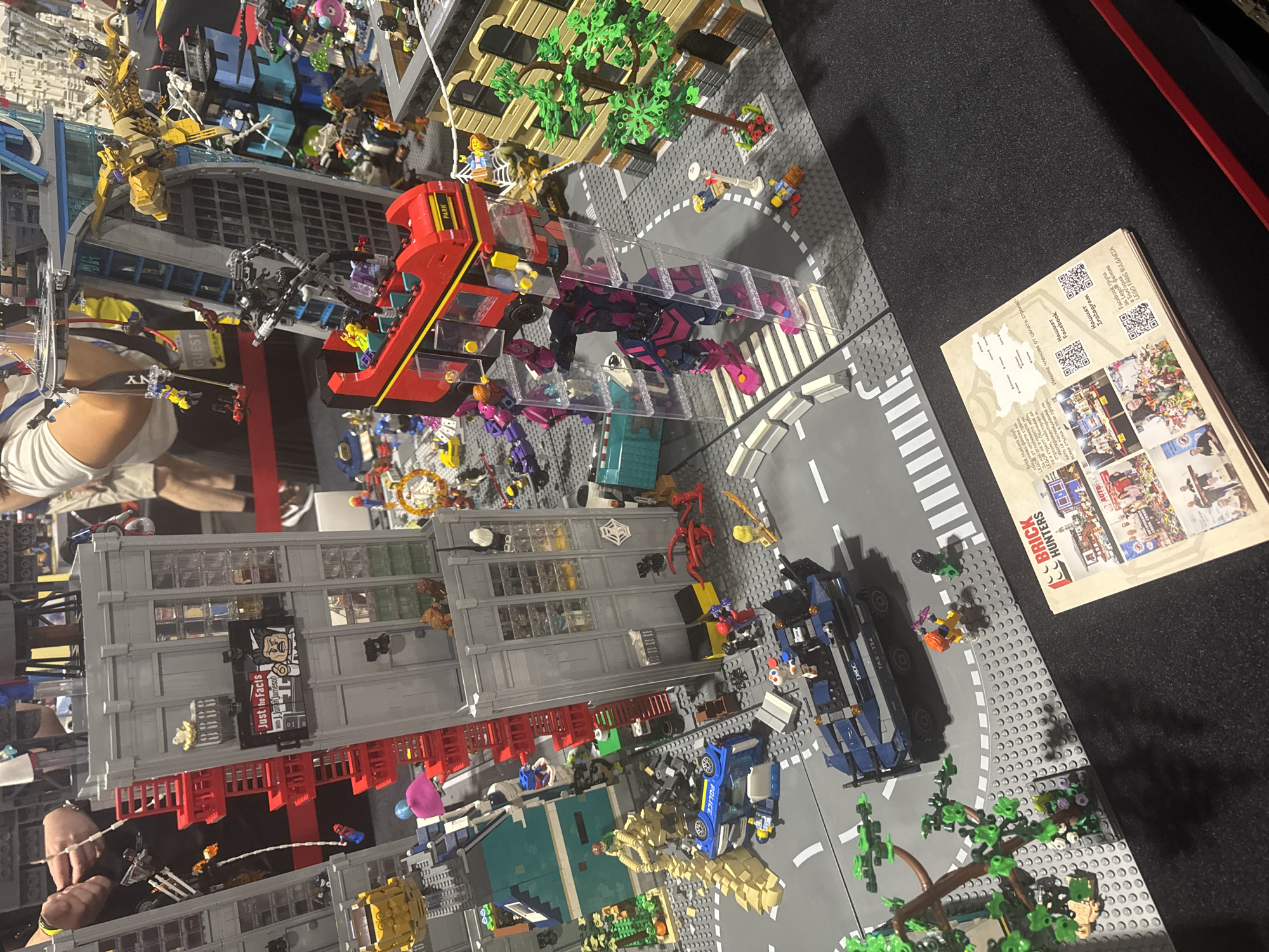 LEGO displays and Marvel builds at Sofia's Aniventure Comic Con