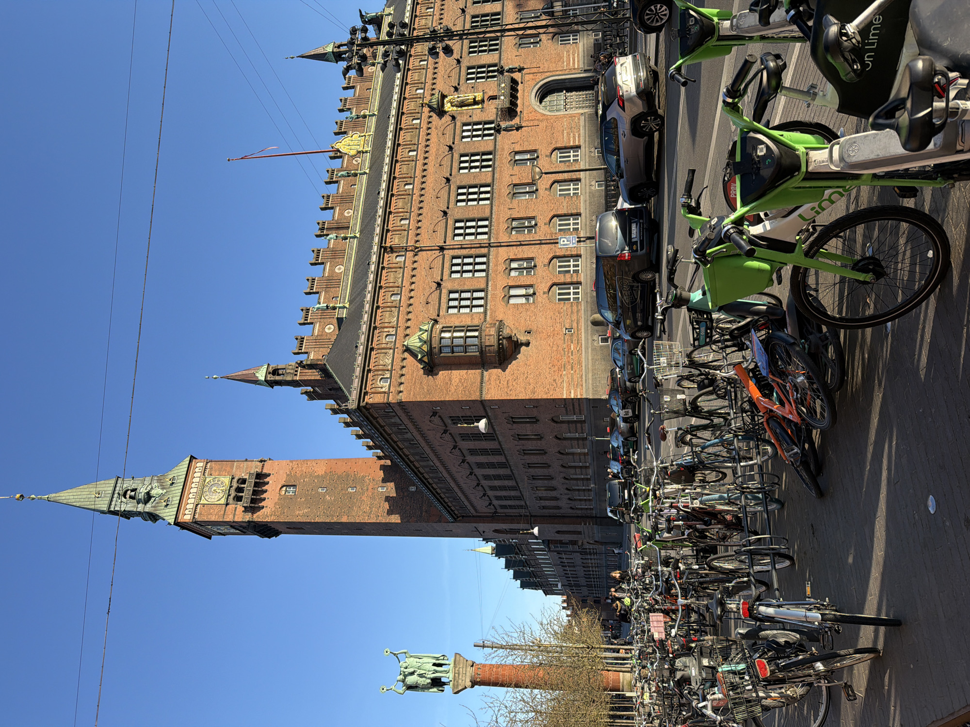Copenhagen City Hall photographed on sunny afternoon