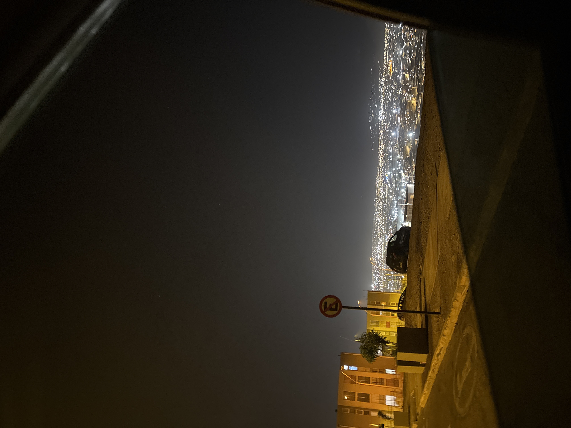 Nighttime street scenes documented across Arica, Chile