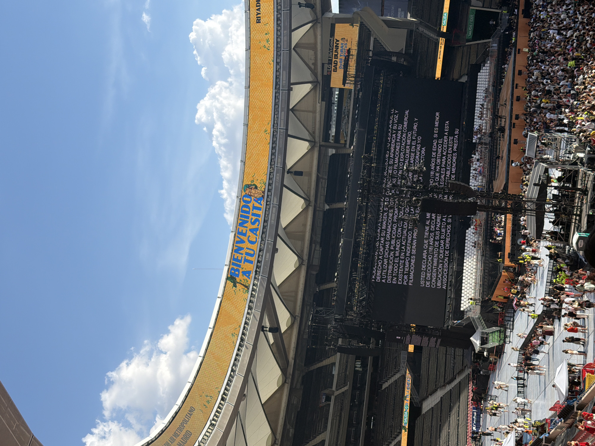 Bad Bunny packs a Madrid stadium on a June afternoon