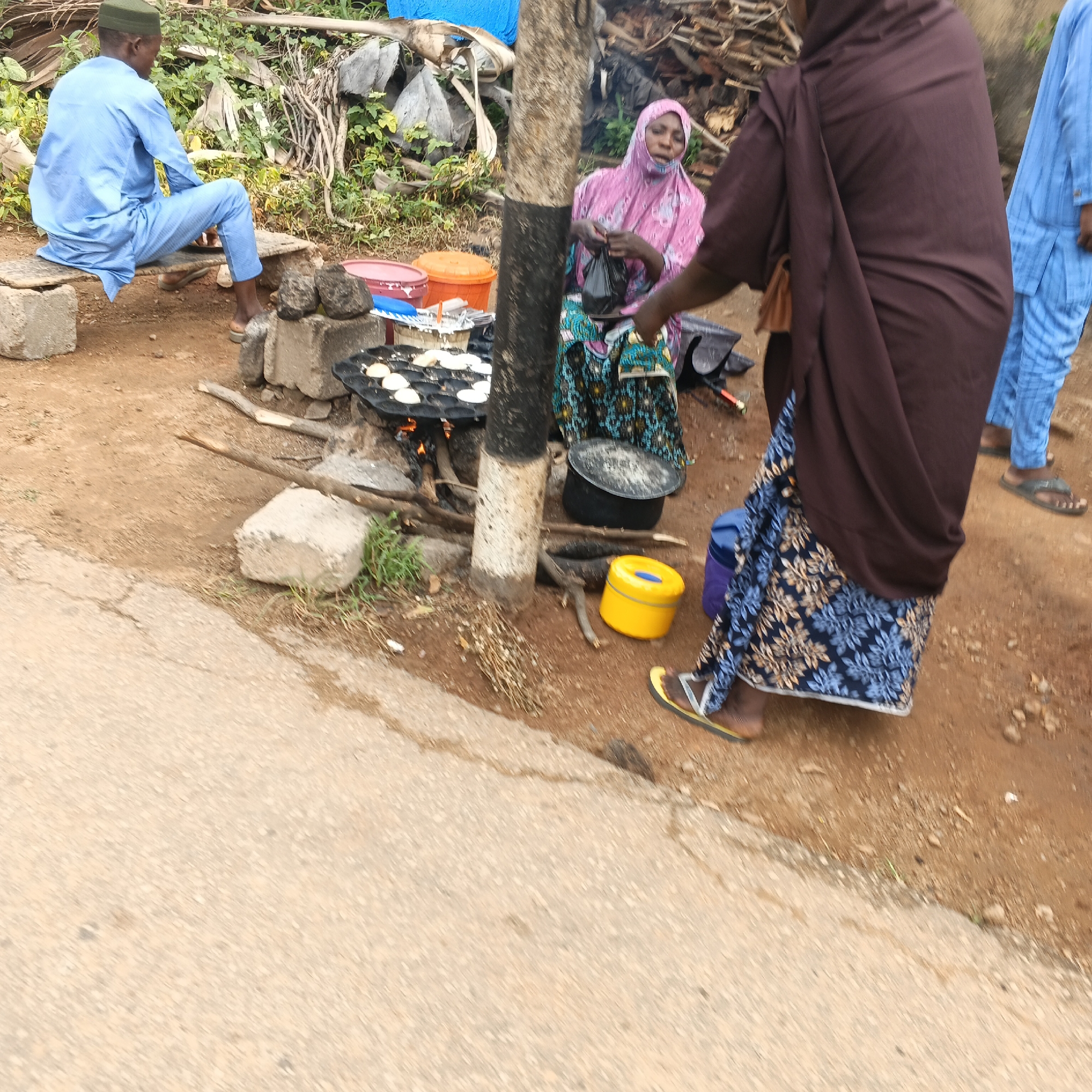 Morning street life documented in Nigerian communities