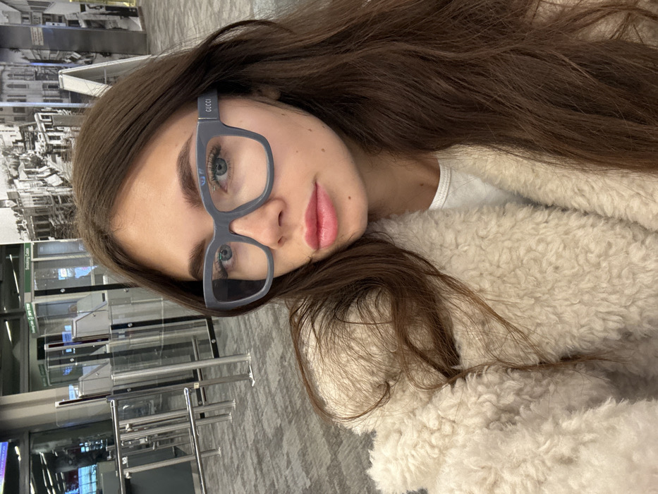 Woman takes airport selfie in early morning hours
