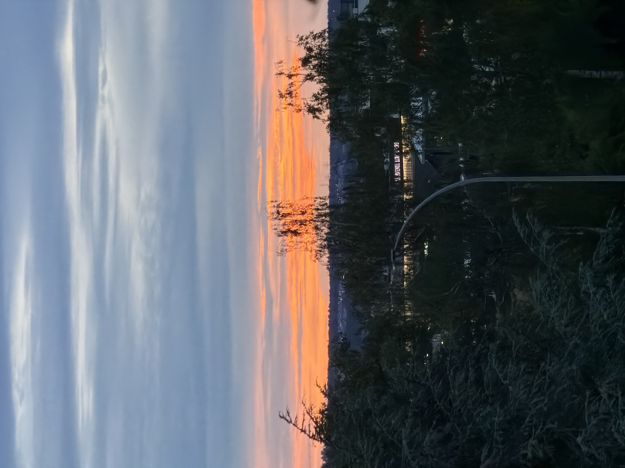 Vivid twilight gradient lights up the sky over Leudelange