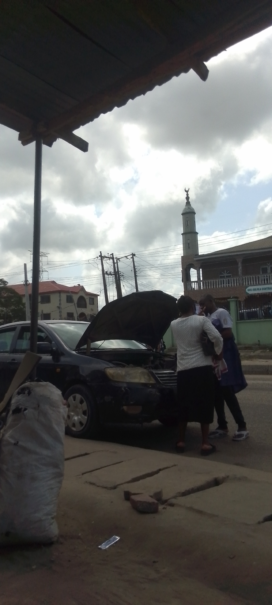 Urban street scenes and event venue preparations captured