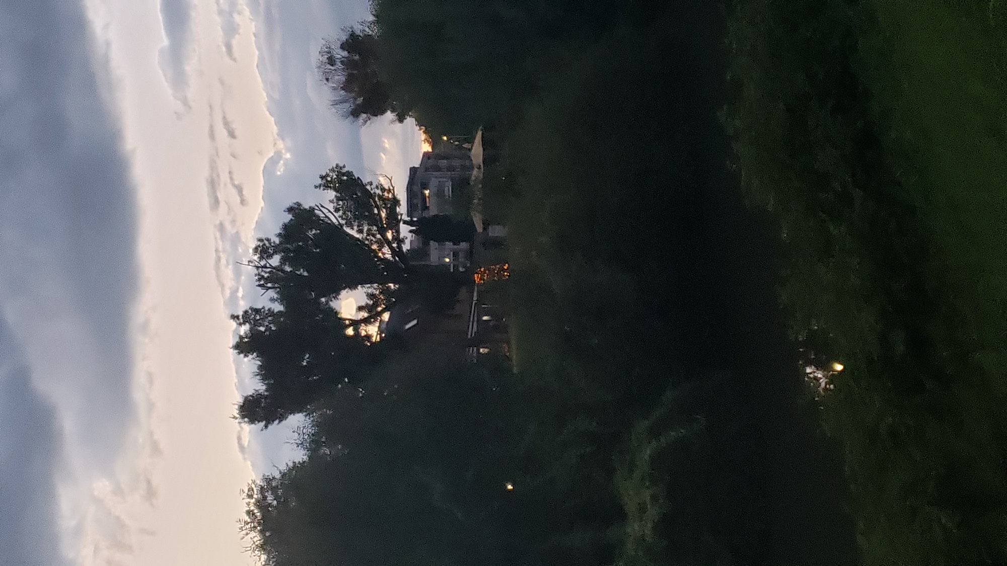 Dusk along the Torysa River, Prešov, under stormy skies