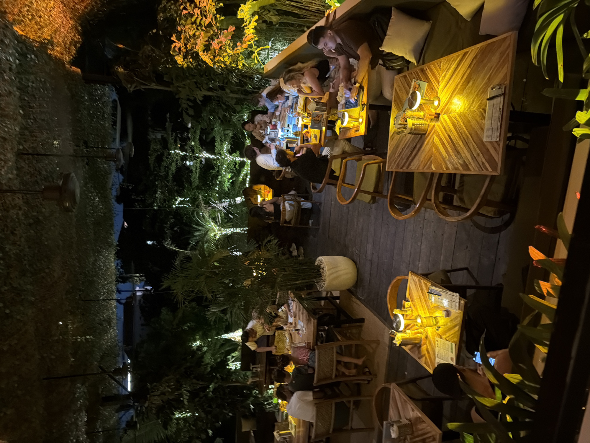 Evening out at a Mengwi restaurant and bar, Bali