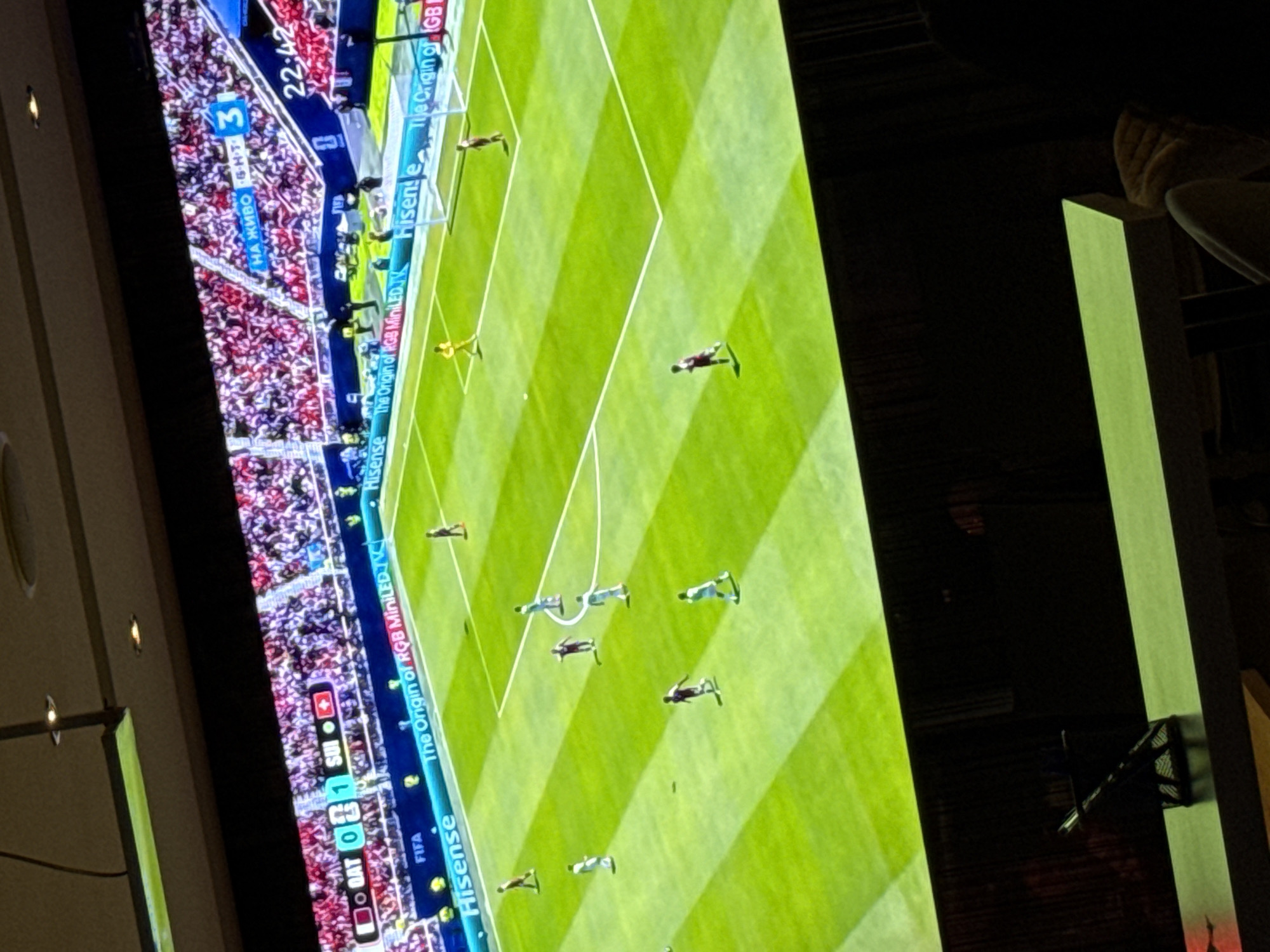 Soccer match viewing session at Targovishte sports bar