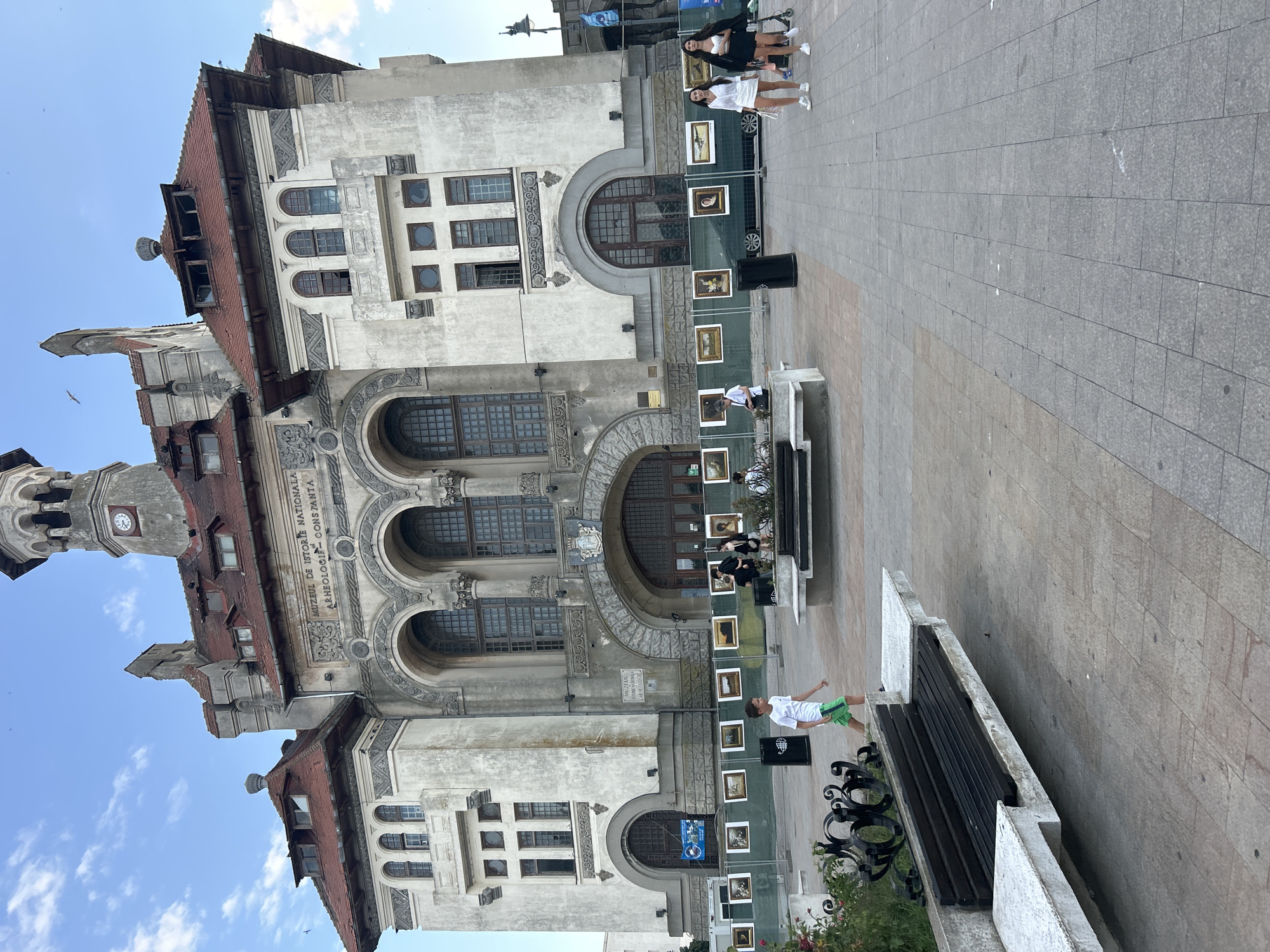 Historic facades and active construction in an unidentified city
