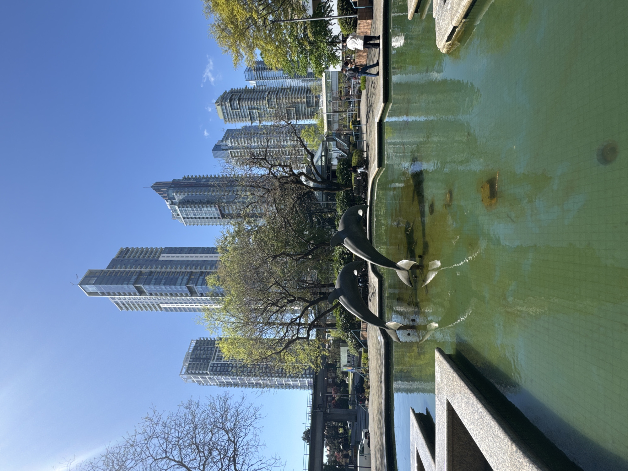 Metro Vancouver building water feature documented by witnesses