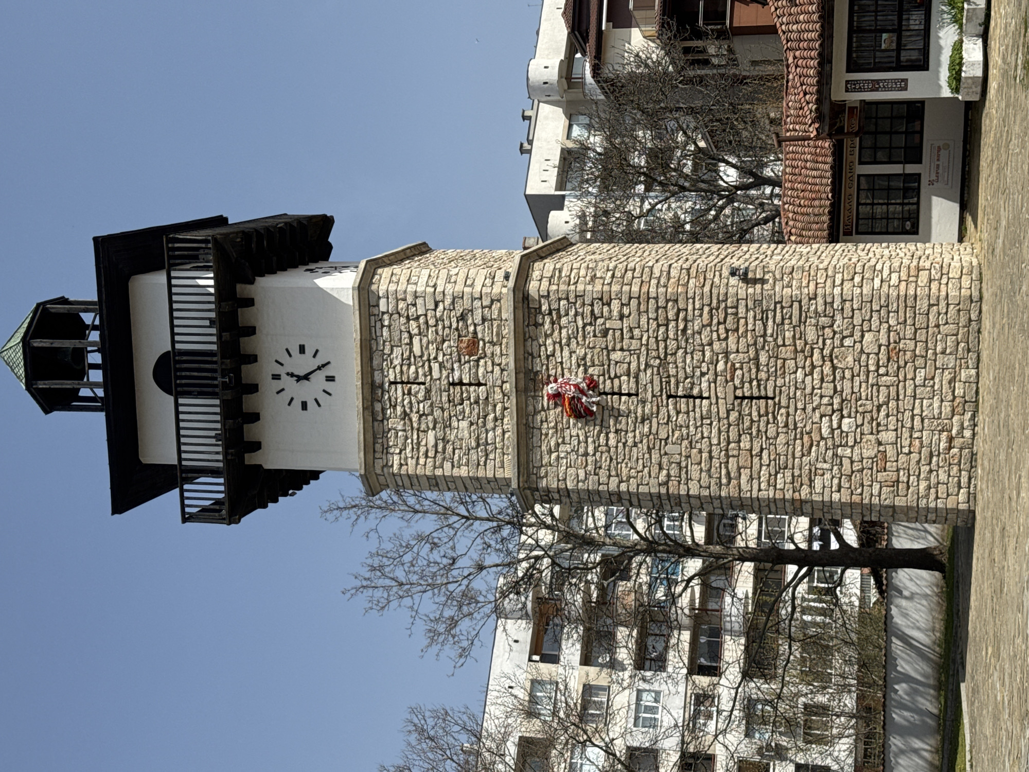 Historic clock tower documented in Dobrich, Bulgaria