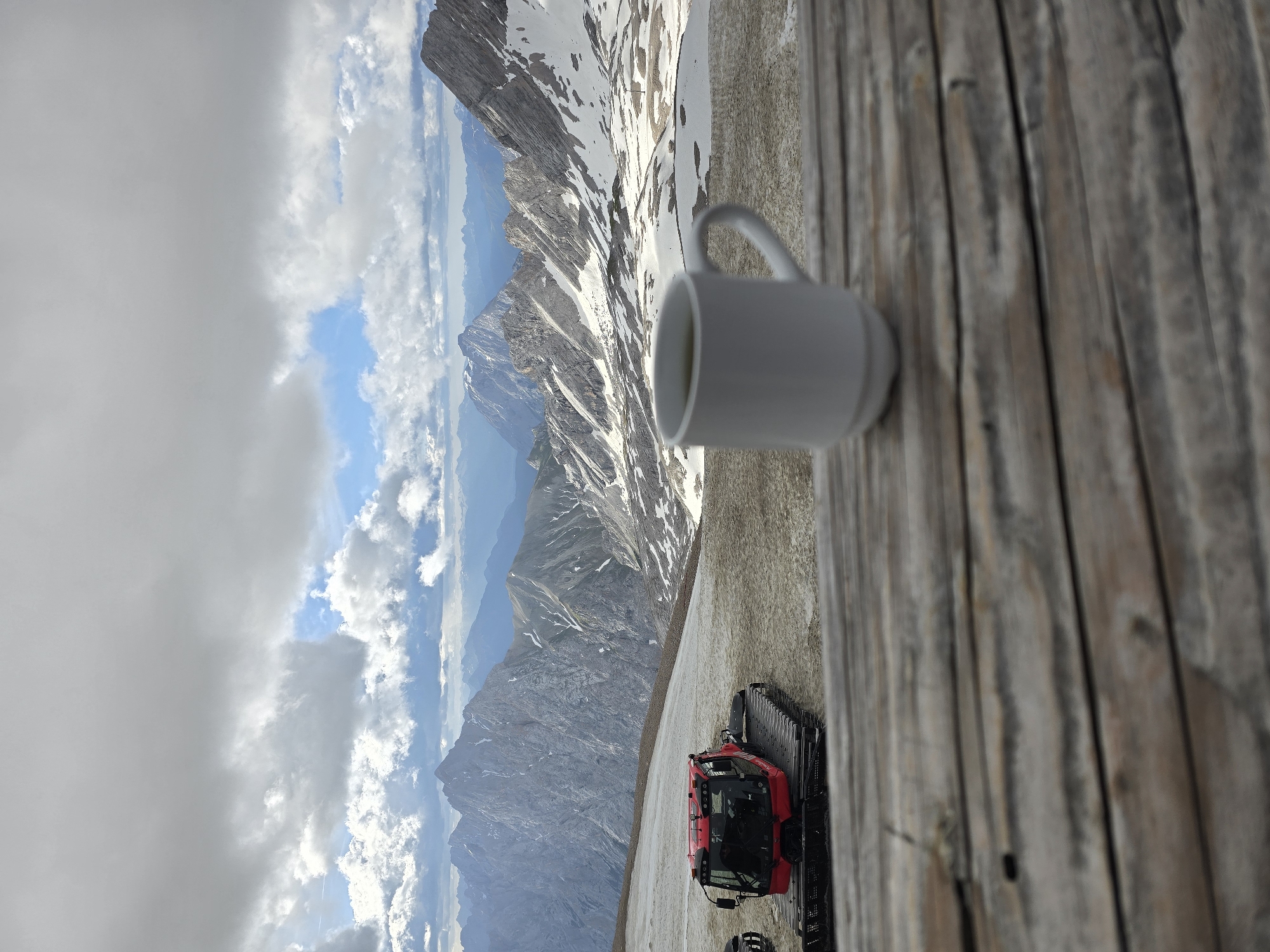 Alpine morning on Germany's highest peak with panoramic views